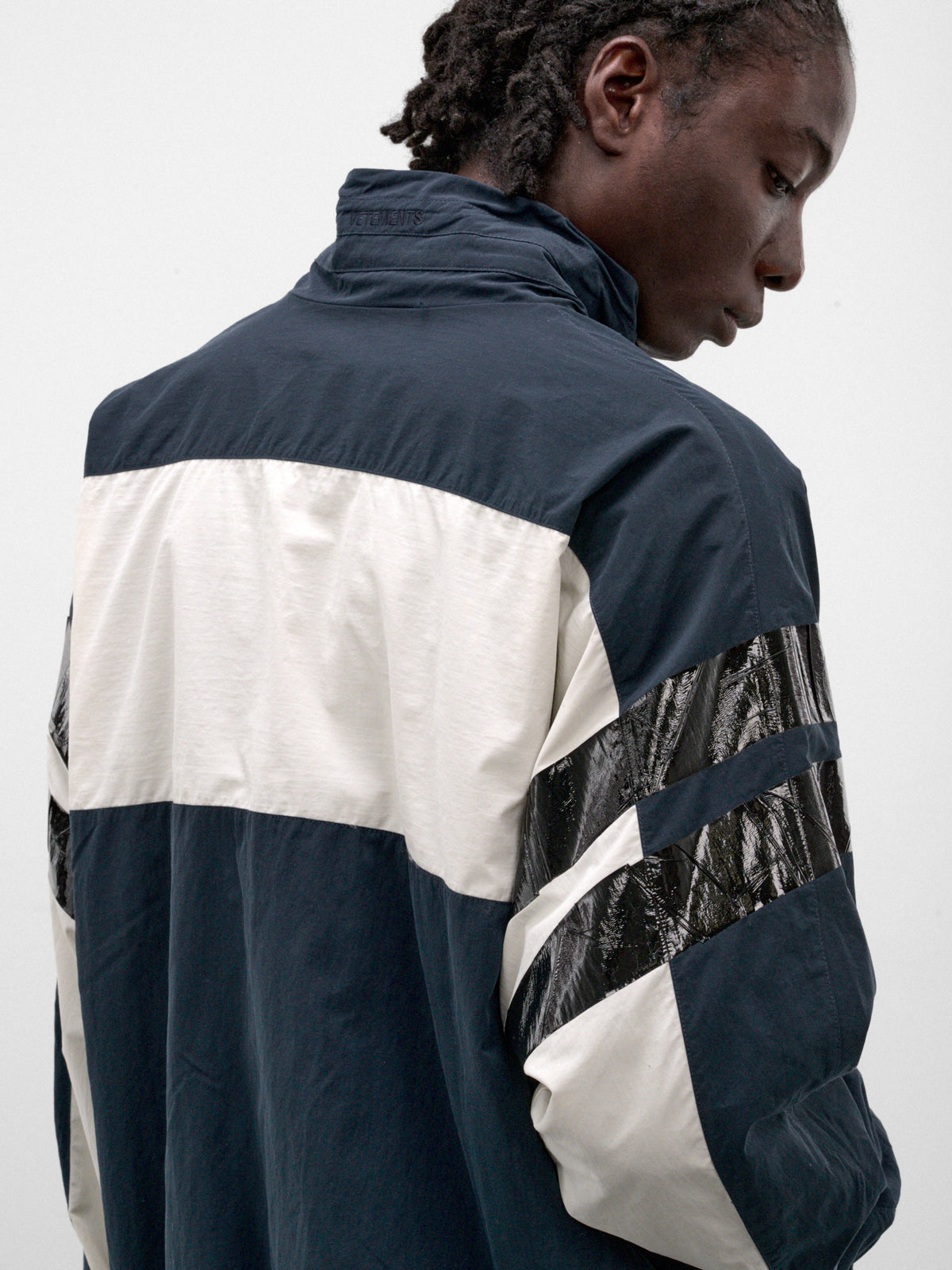 Navy Tape Tracksuit Jacket (MH27TJ105N-NAVY)