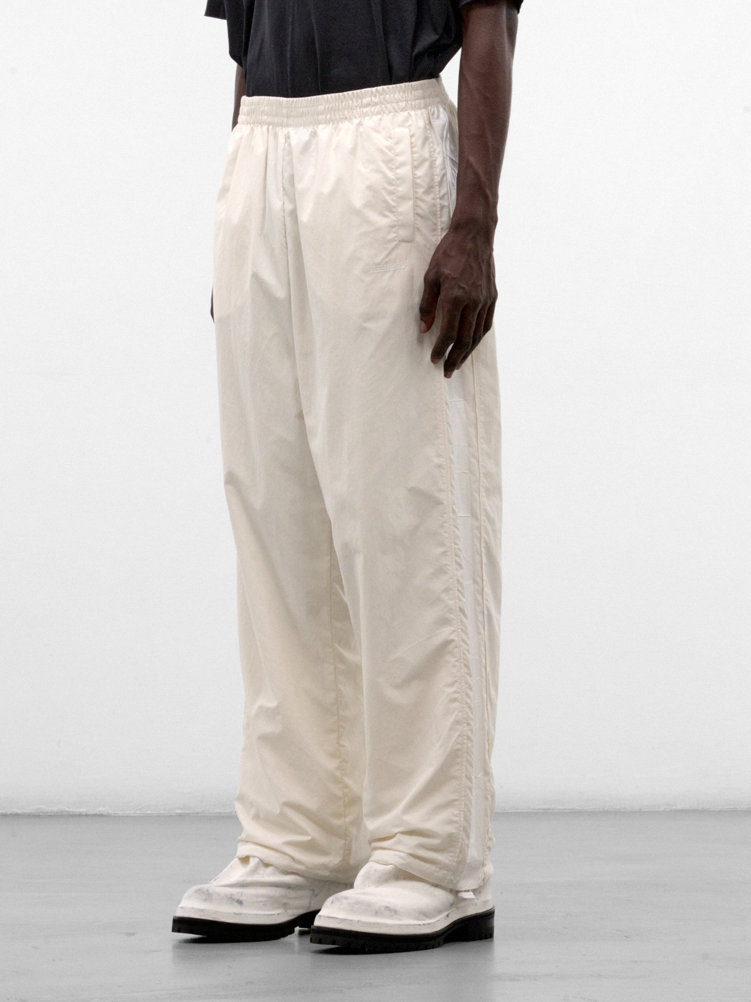 White Nylon Tape Tracksuit Pants (MH27TP104W-WHITE)