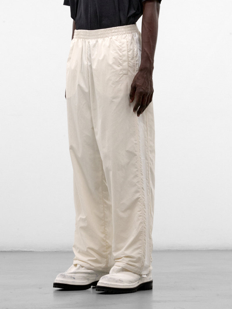 White Nylon Tape Tracksuit Pants (MH27TP104W-WHITE)