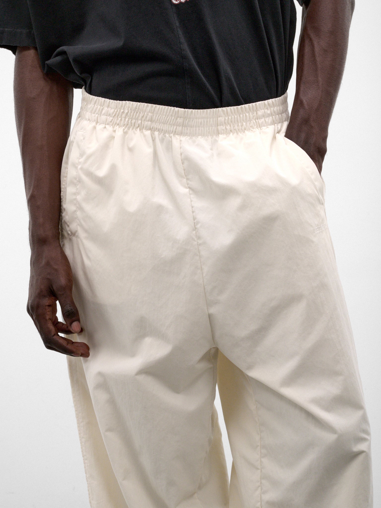 White Nylon Tape Tracksuit Pants (MH27TP104W-WHITE)