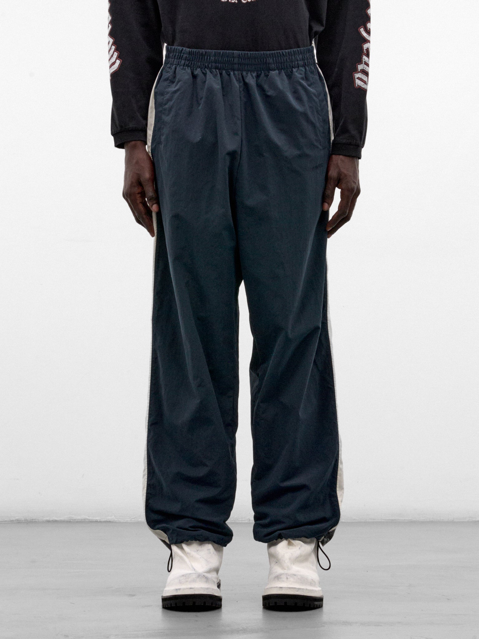 Navy Nylon Tape Tracksuit Pants (MH27TP106N-NAVY)