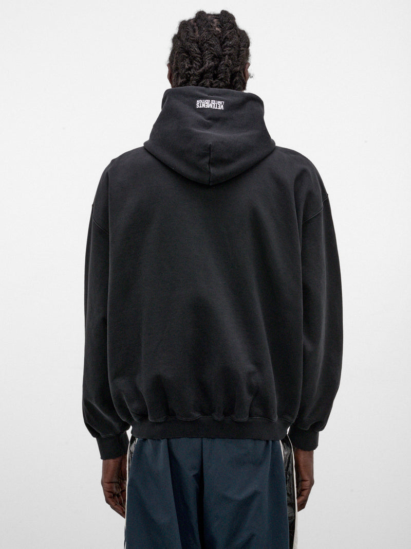 Black Cotton Upside-Down Zip-Up Hoodie (MH27ZU158B-WASHED-BLACK)