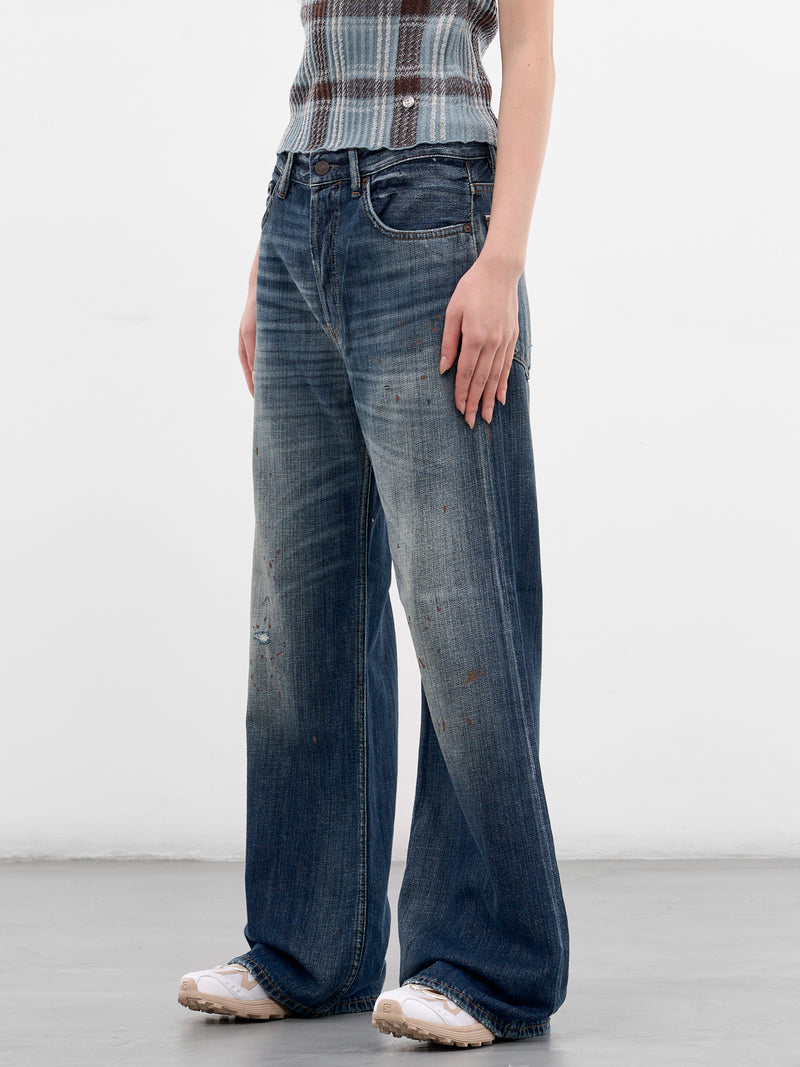 Blue Denim Trafalgar Baggy Jeans (MID-BLUE-TRAFALGAR)