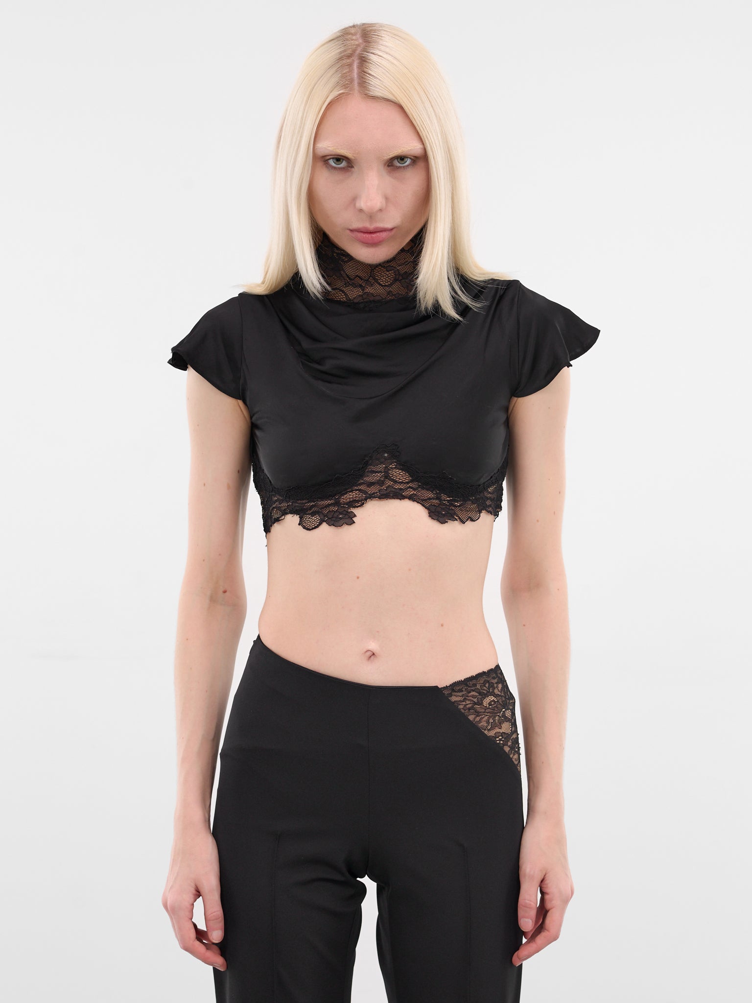 Midnight Lace Crop Top (MIDNIGHT-LACE-BLACK)