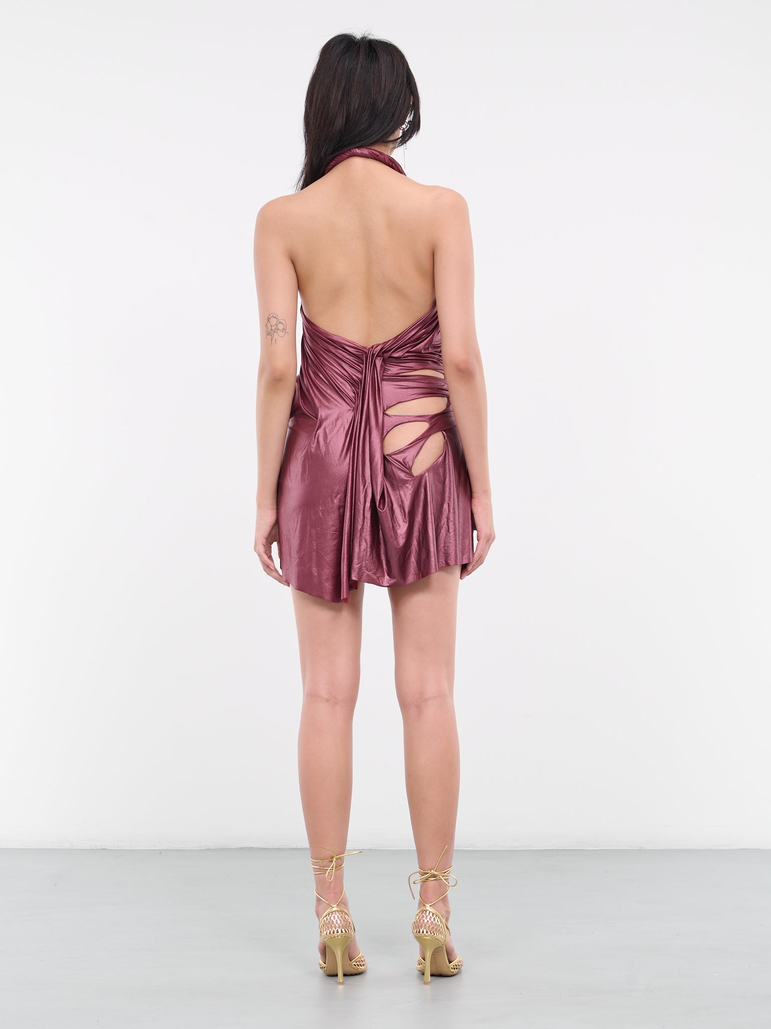 Wet Mini Dress (MIDNIGHT-MINI-BURGUNDY)