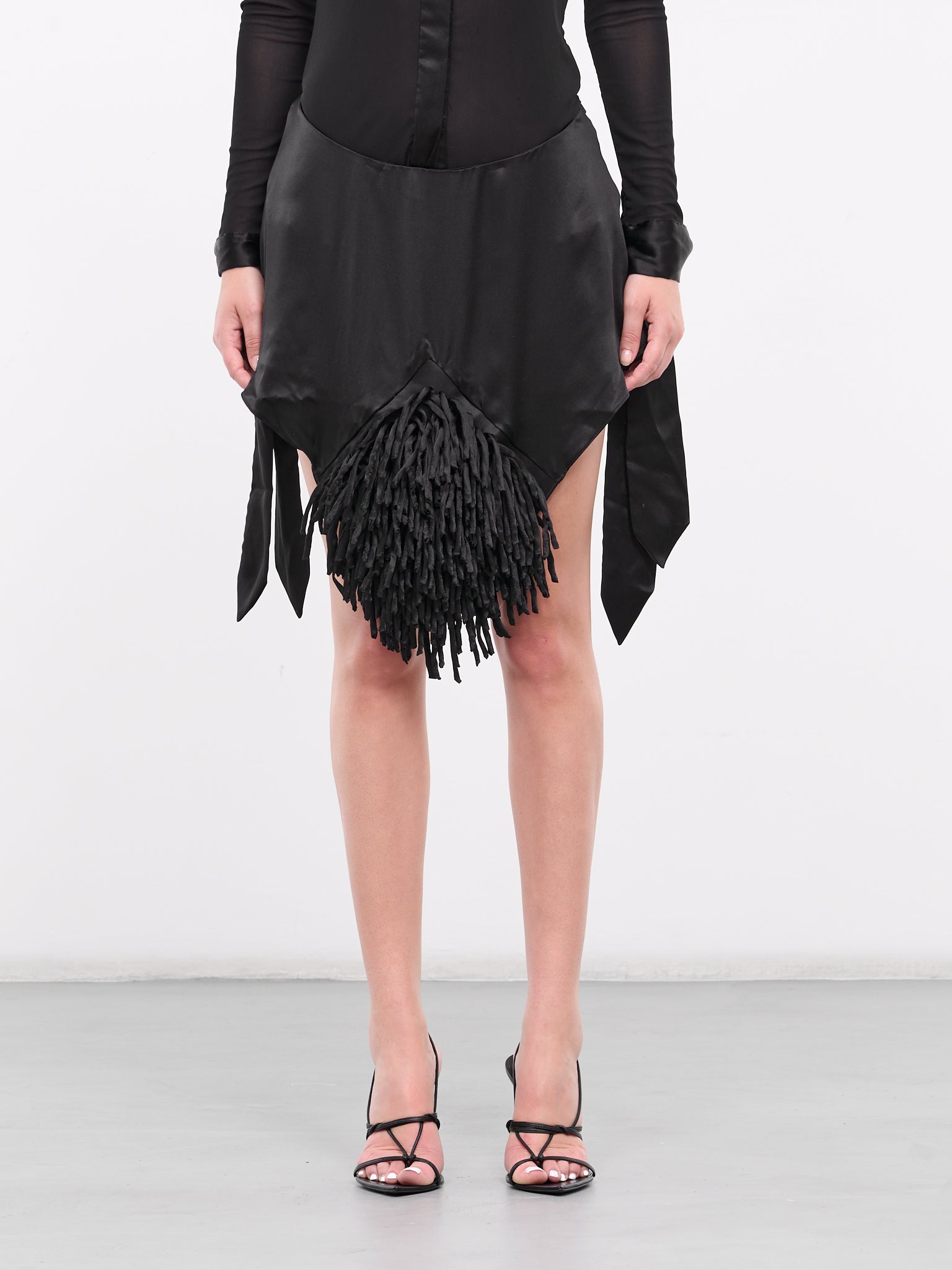 Fringe Mini Skirt (MINI-FRINGE-BLACK)