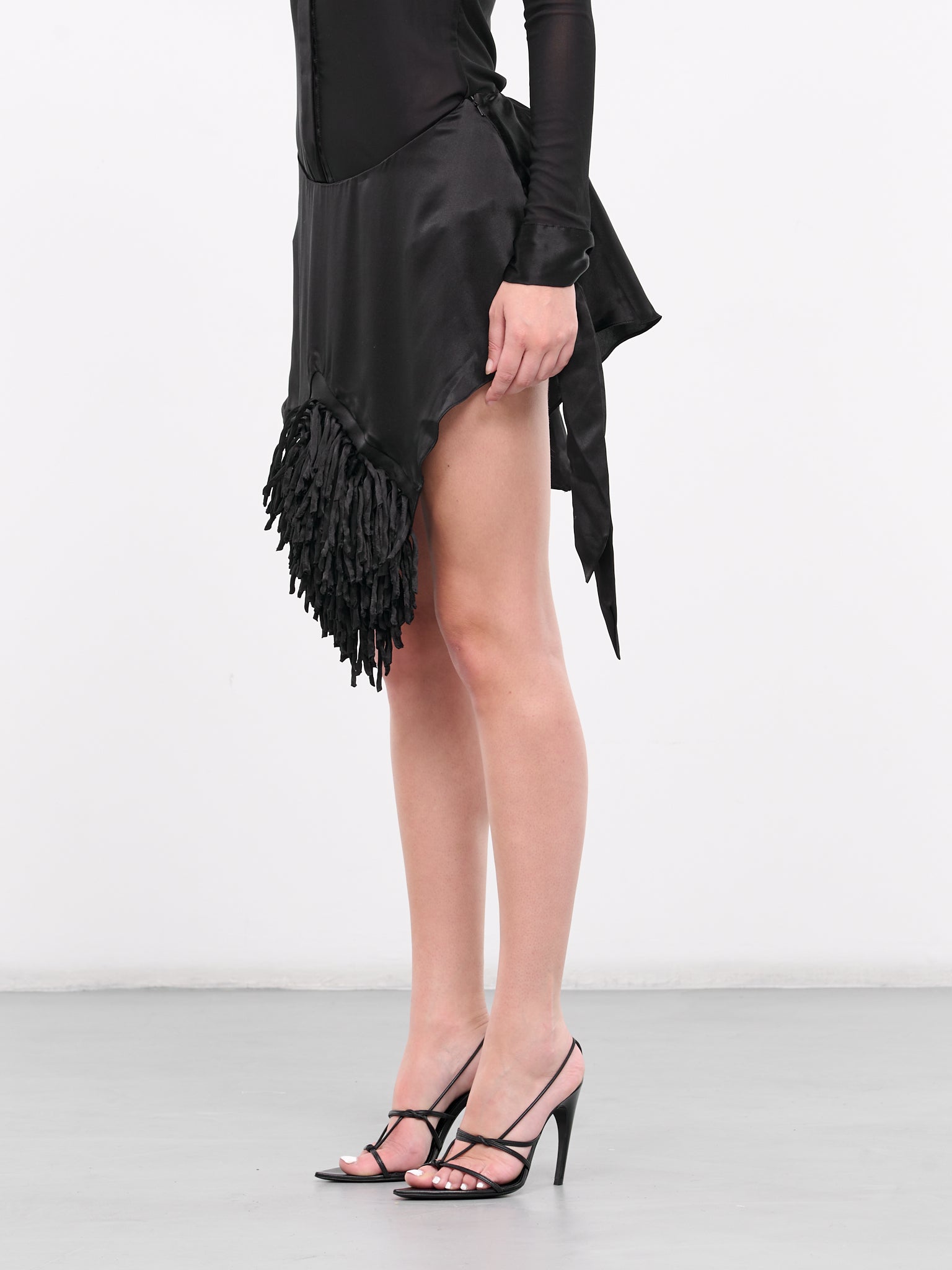 Fringe Mini Skirt (MINI-FRINGE-BLACK)