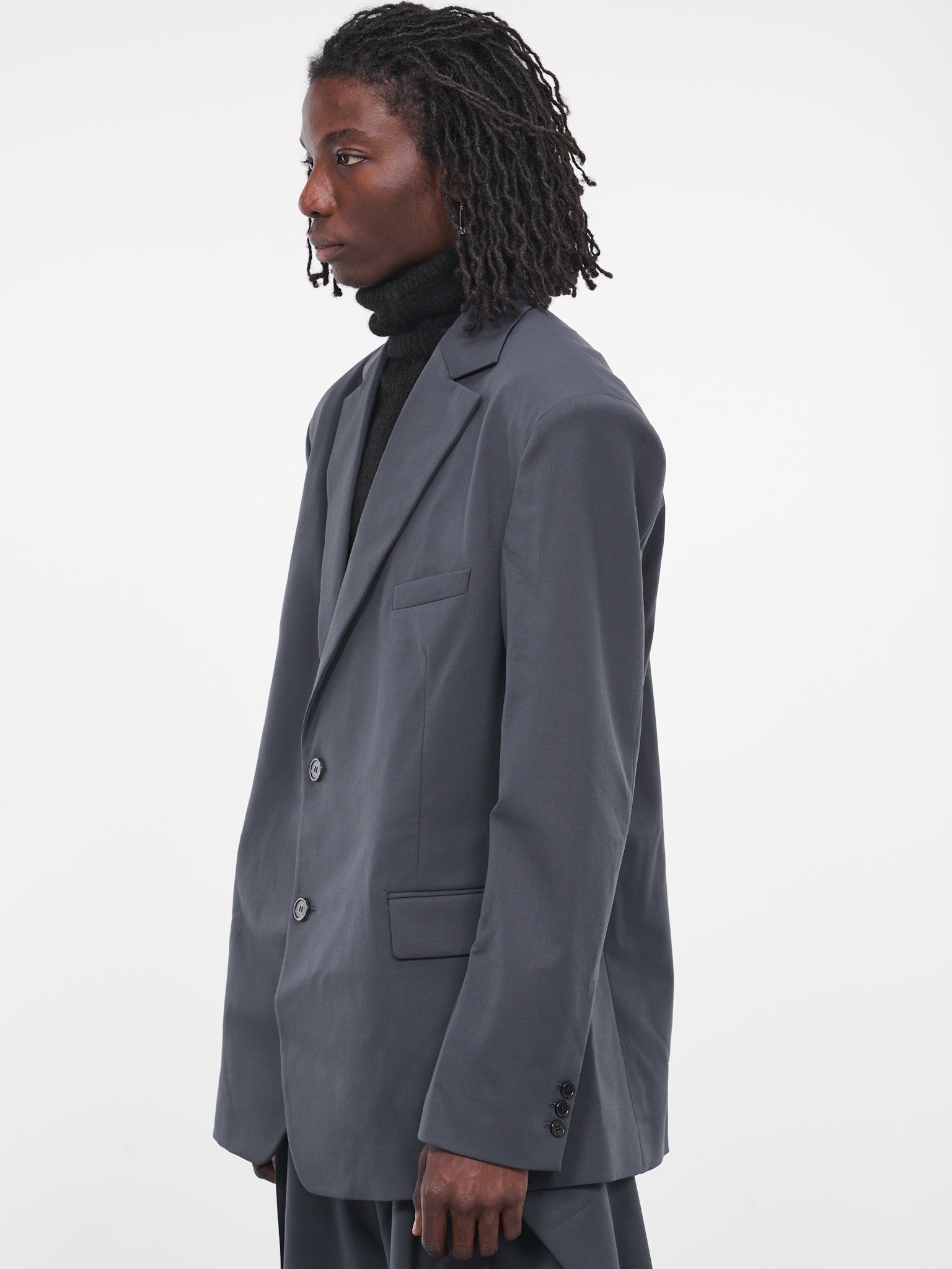 Oversized Blazer (MJ014W-LSW-DARK-GREY)