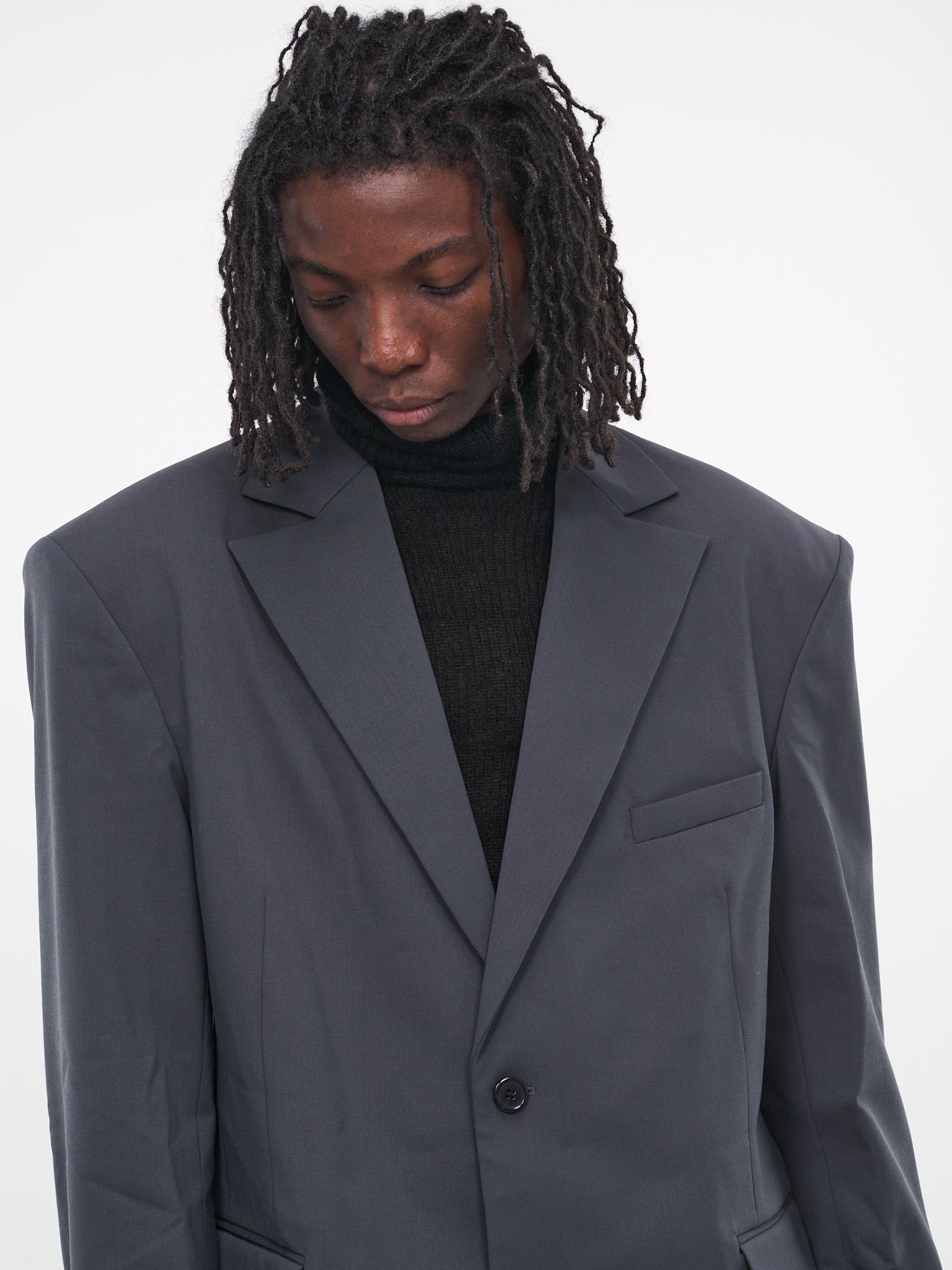 Oversized Blazer (MJ014W-LSW-DARK-GREY)