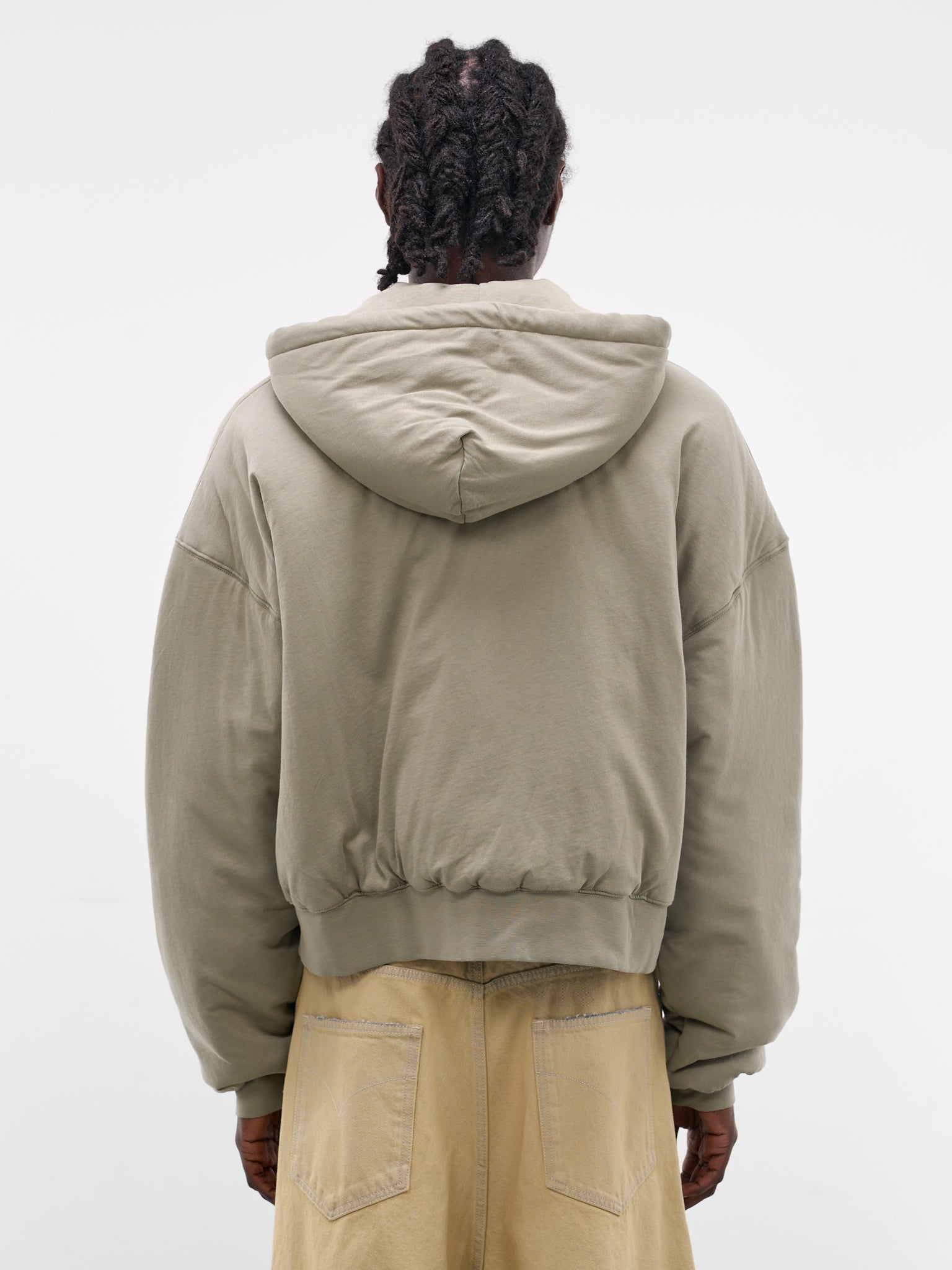 Vetiver Wadded Zip Hoodie (MJ038J-LJ-800-VETIVER)