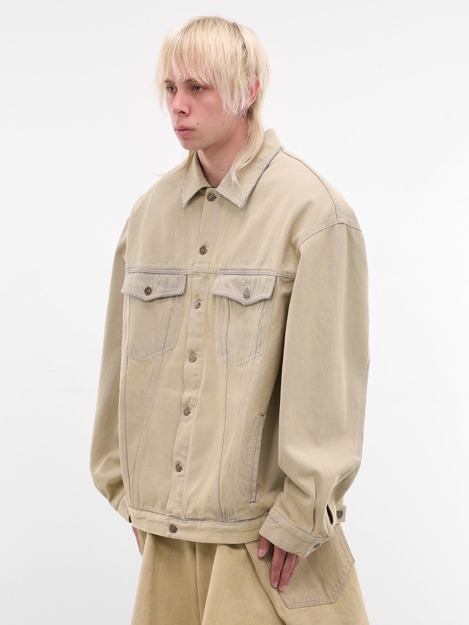 Whitewashed Denim Drifter Jacket (MJ077D-WD-102-WHITEWASHED)