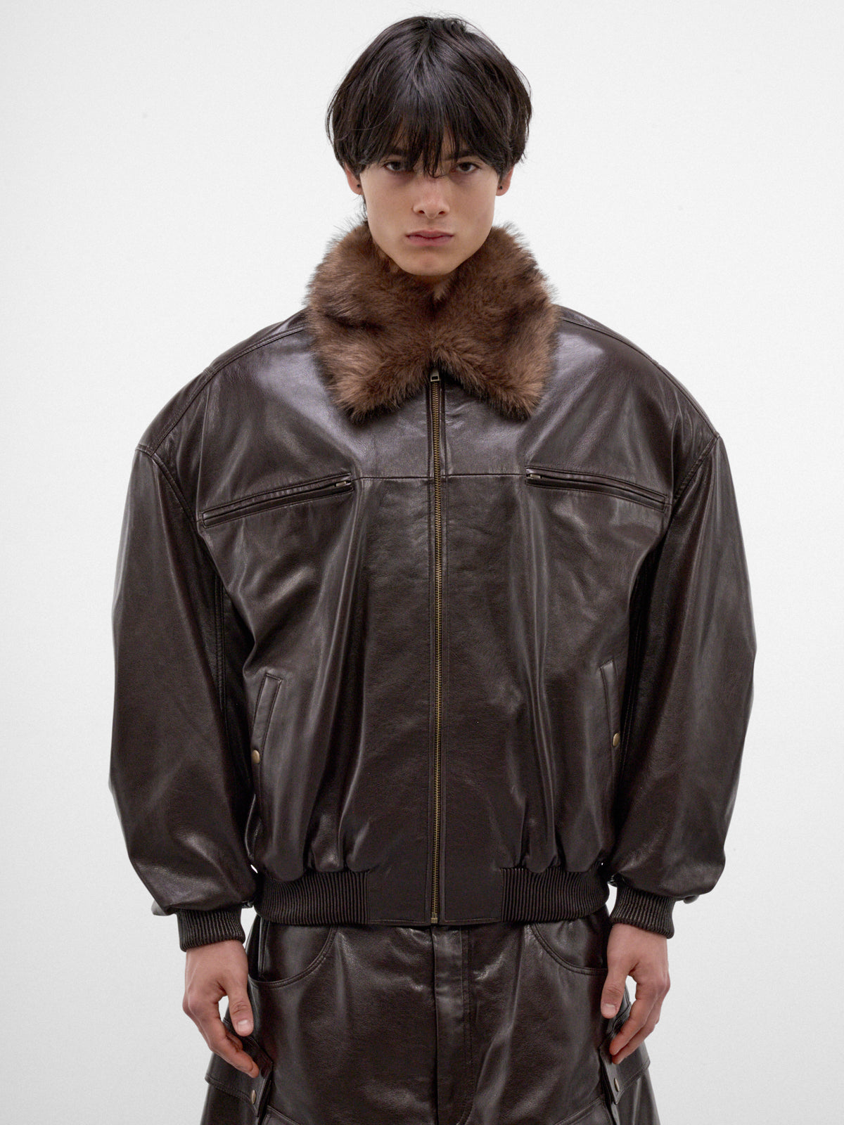 Grease Oversized Cargo Flight Jacket (MJ084W-GFL-200-GREASE)