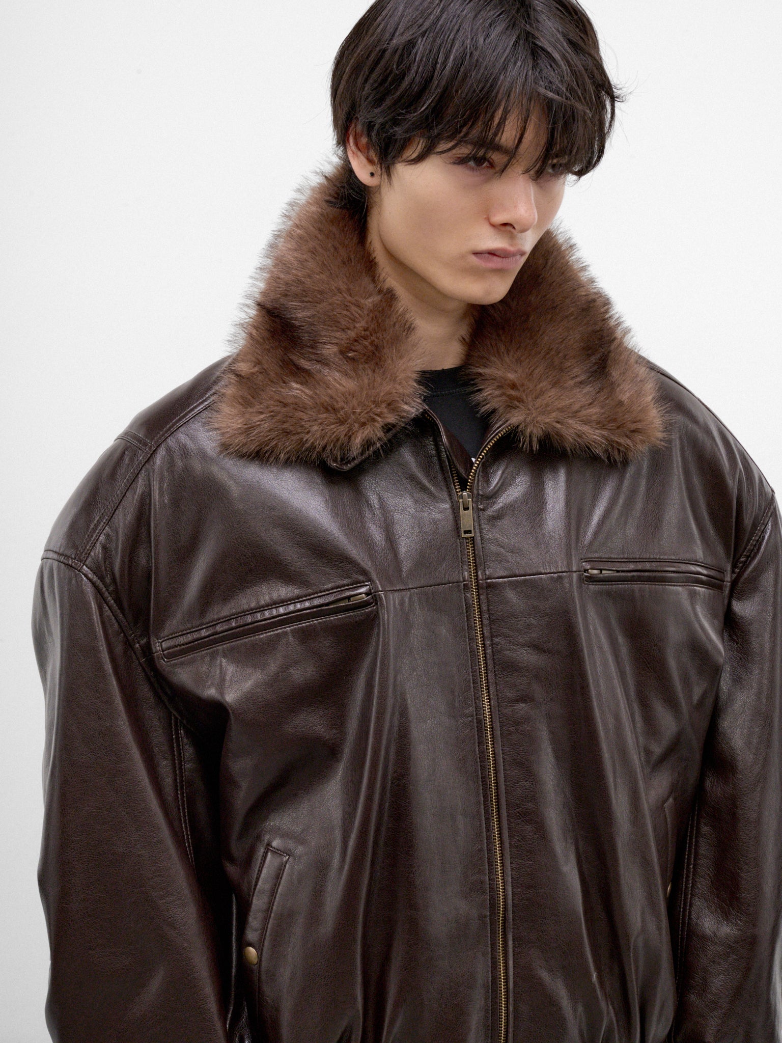 Grease Oversized Cargo Flight Jacket (MJ084W-GFL-200-GREASE)