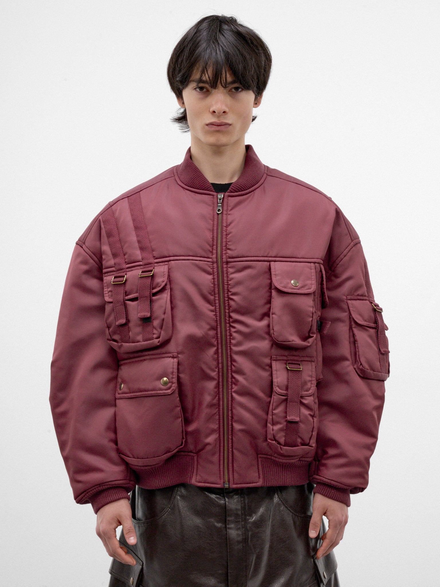 Blood Oversized Bomber Jacket (MJ088W-BN-507-DRIED-BLOOD)