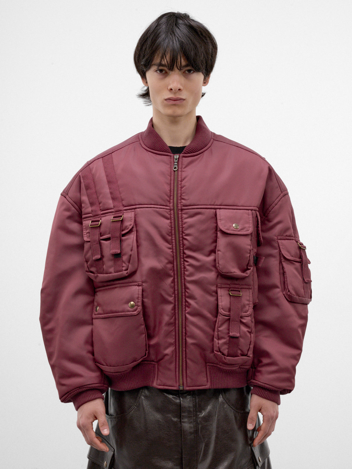 Blood Oversized Bomber Jacket (MJ088W-BN-507-DRIED-BLOOD)