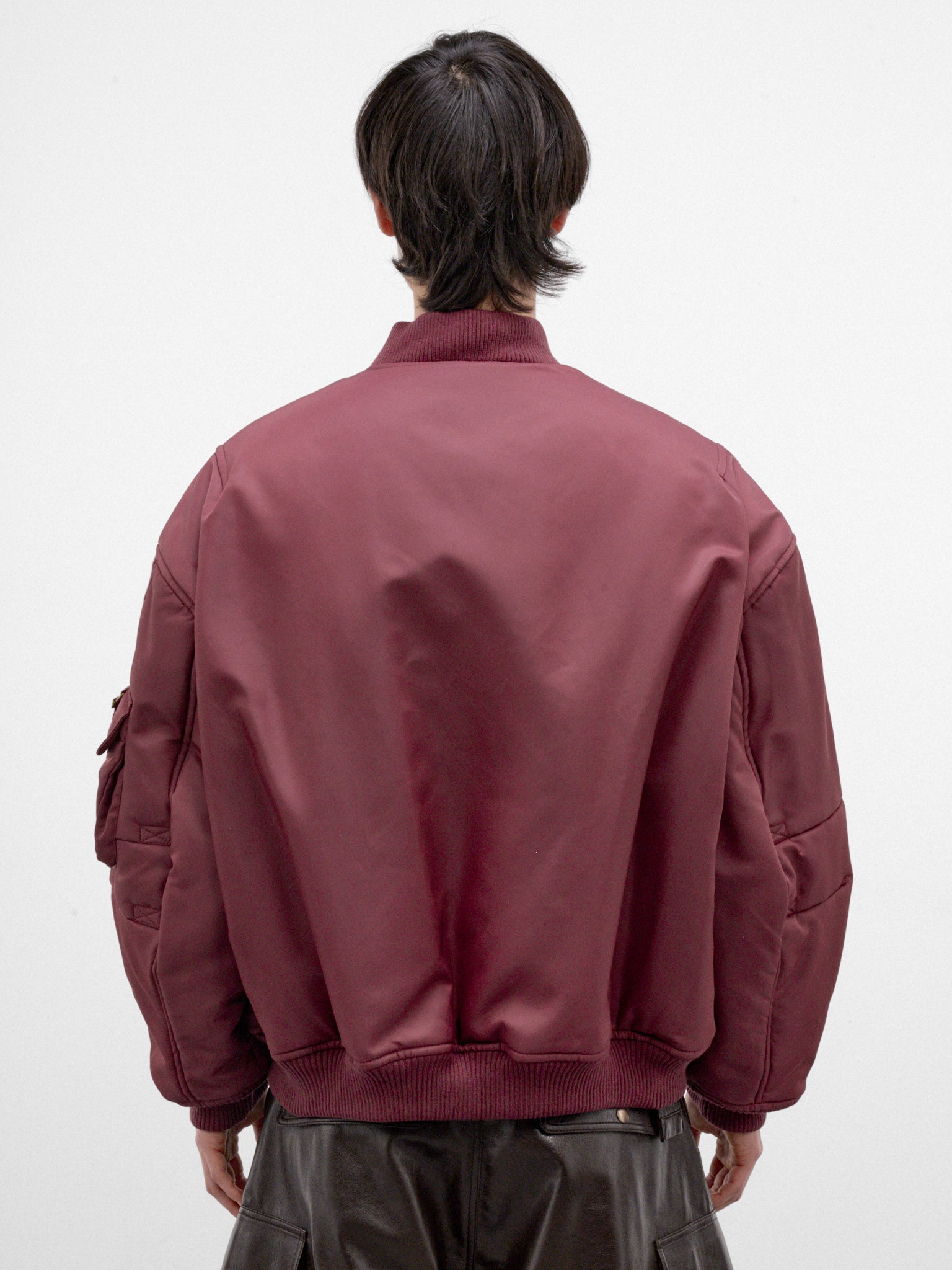Blood Oversized Bomber Jacket (MJ088W-BN-507-DRIED-BLOOD)