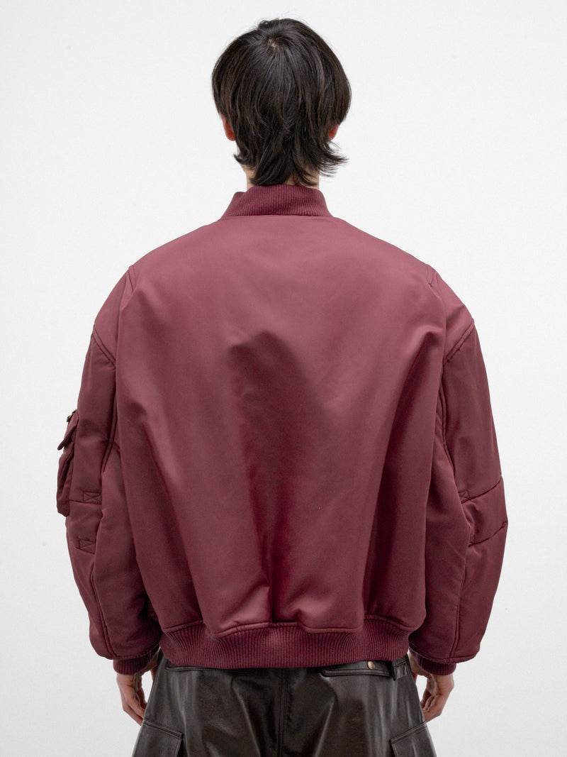 Blood Oversized Bomber Jacket (MJ088W-BN-507-DRIED-BLOOD)