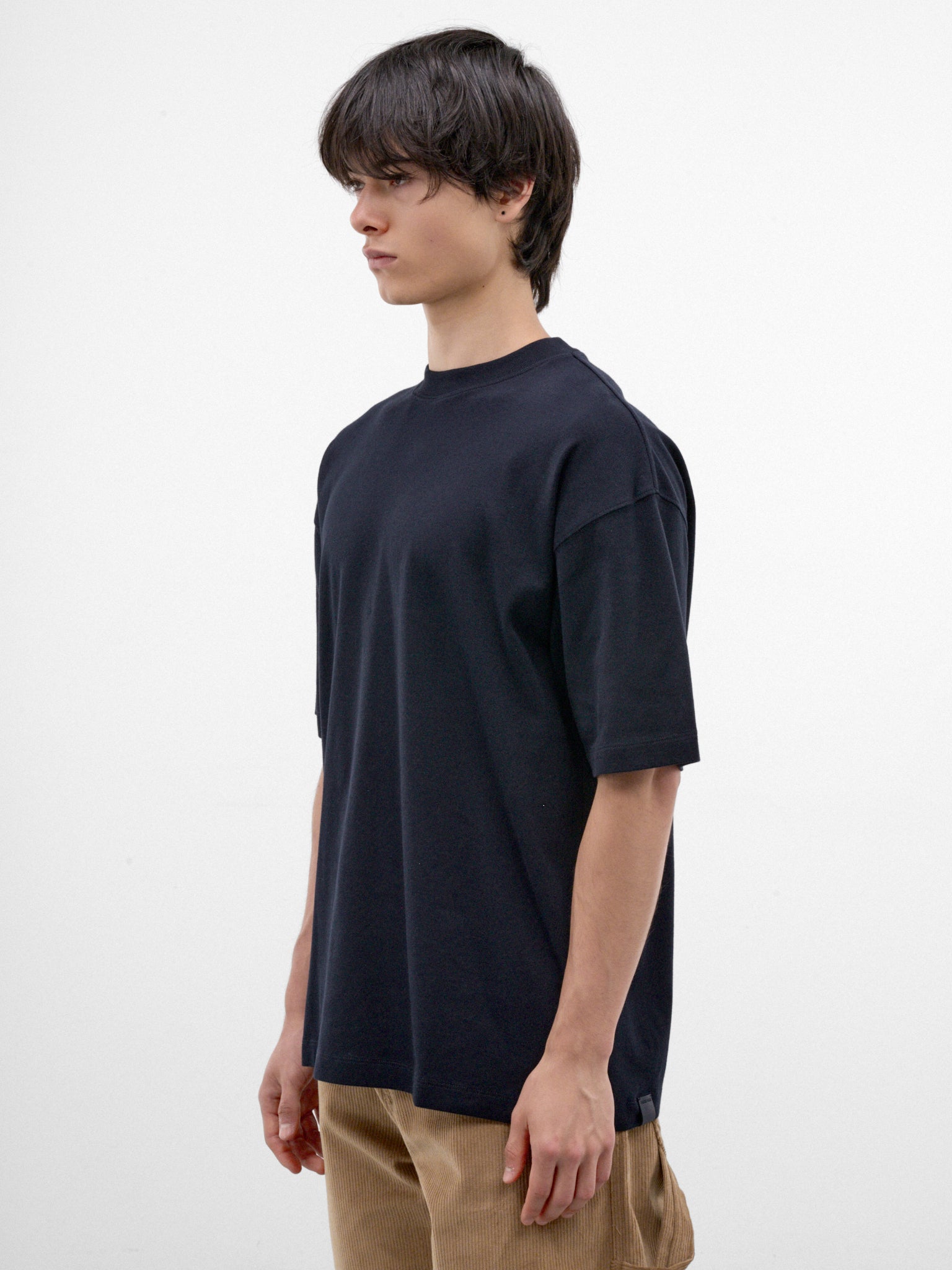 Navy Cotton Oversized Tee (MJE09-JER01-DARK-BLUE)