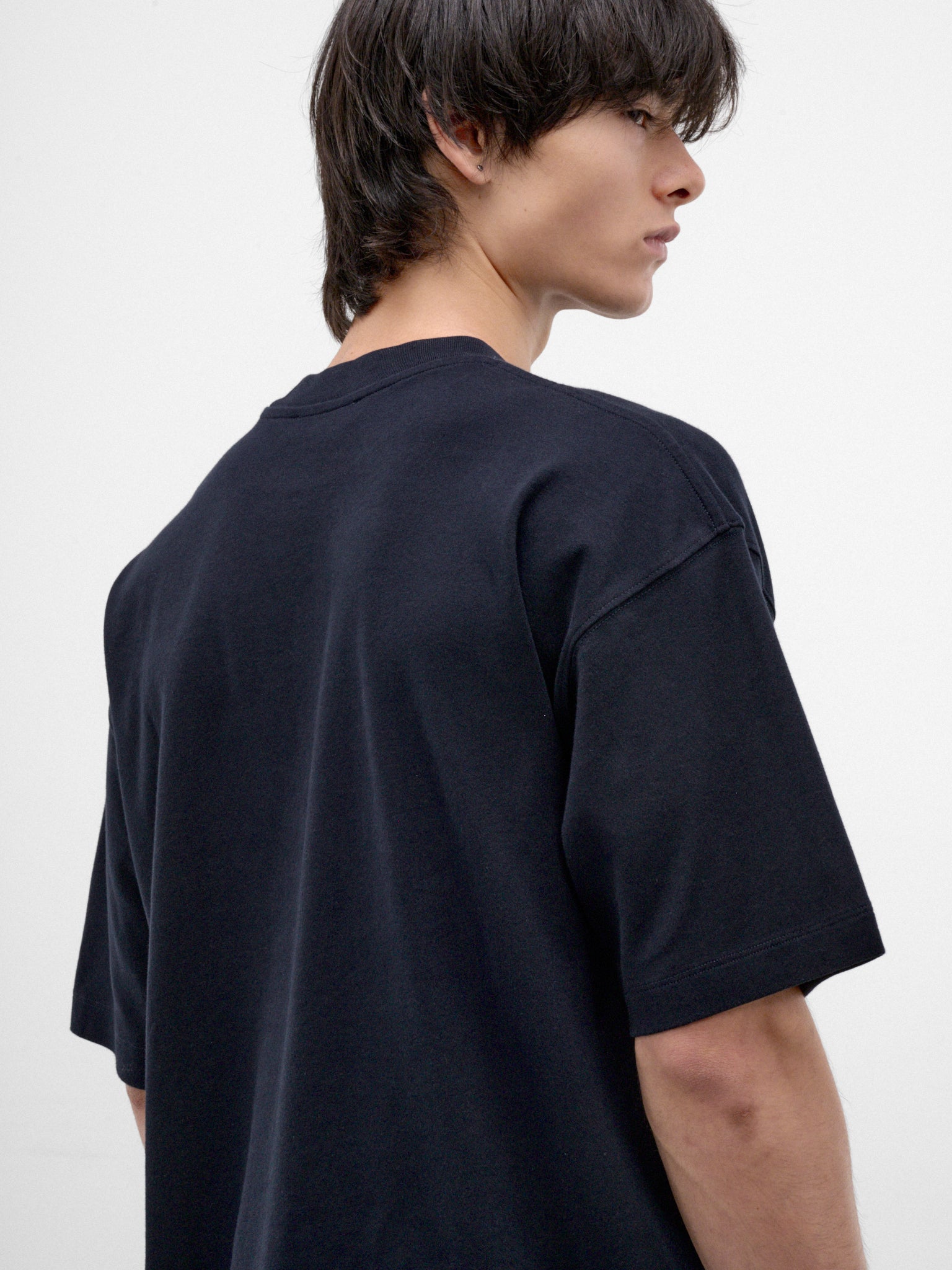 Navy Cotton Oversized Tee (MJE09-JER01-DARK-BLUE)