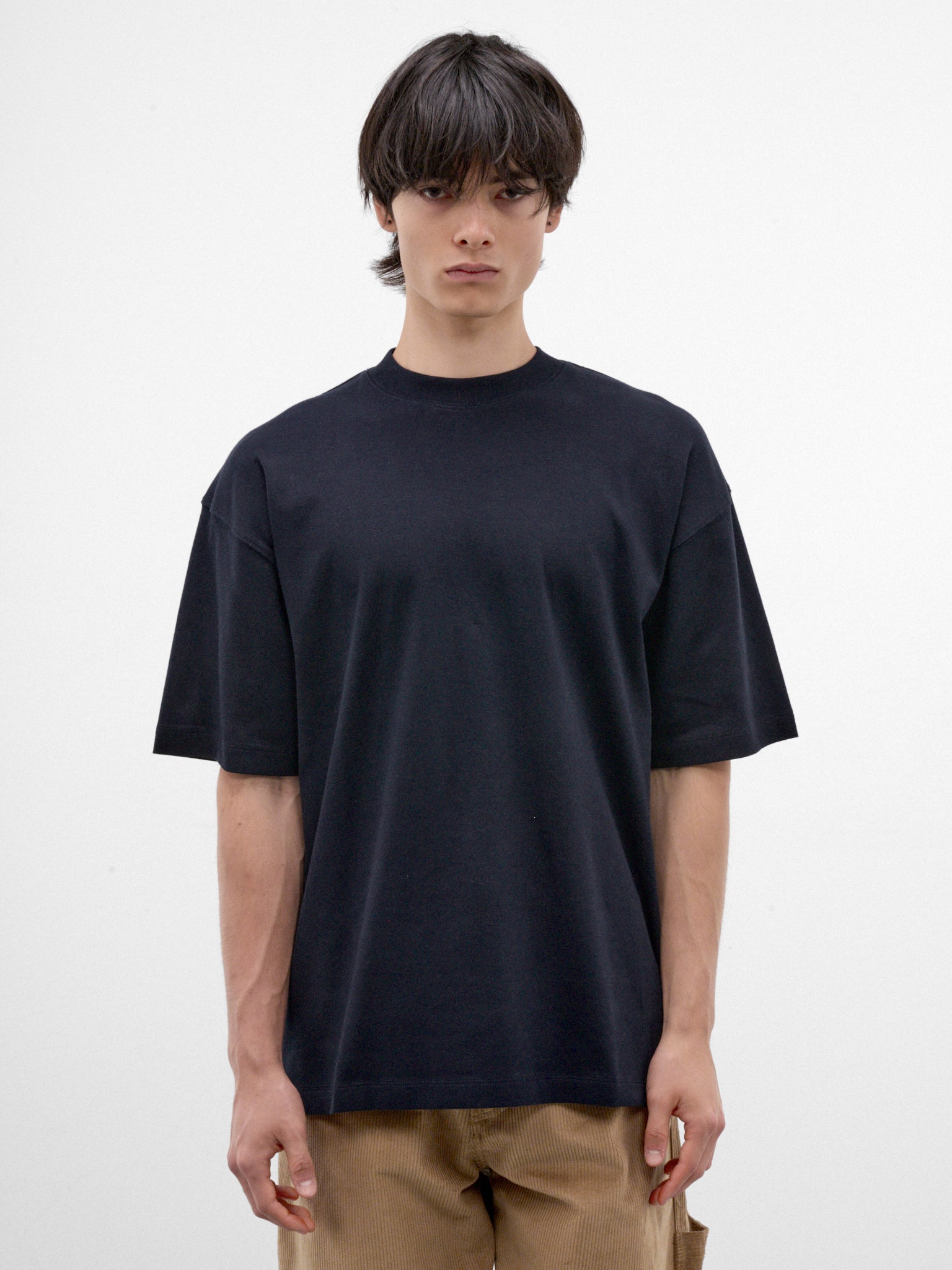 Navy Cotton Oversized Tee (MJE09-JER01-DARK-BLUE)