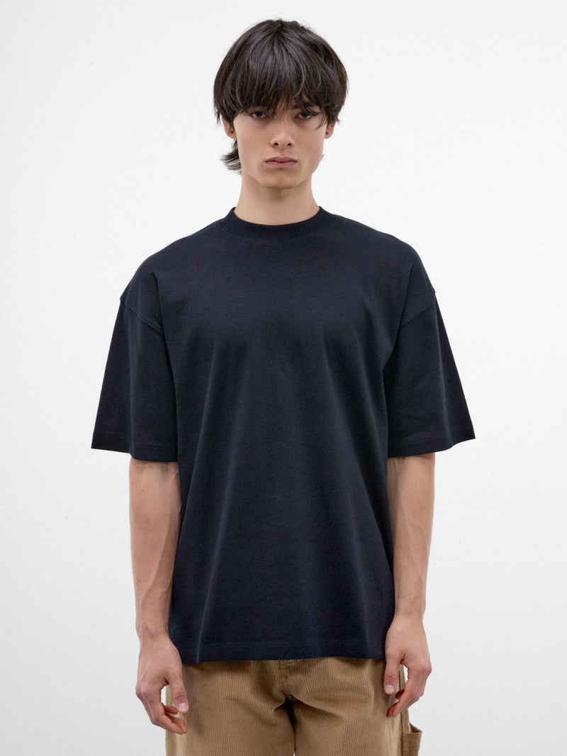 Navy Cotton Oversized Tee (MJE09-JER01-DARK-BLUE)