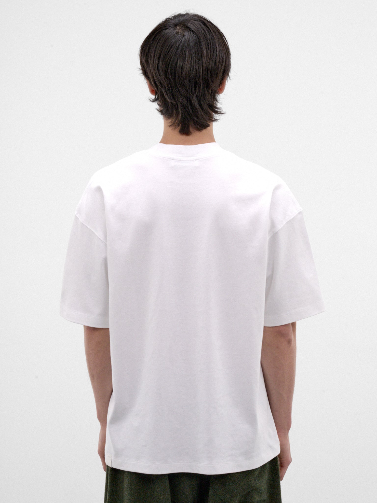 White Cotton Oversized Tee (MJE09-JER01-WHITE)