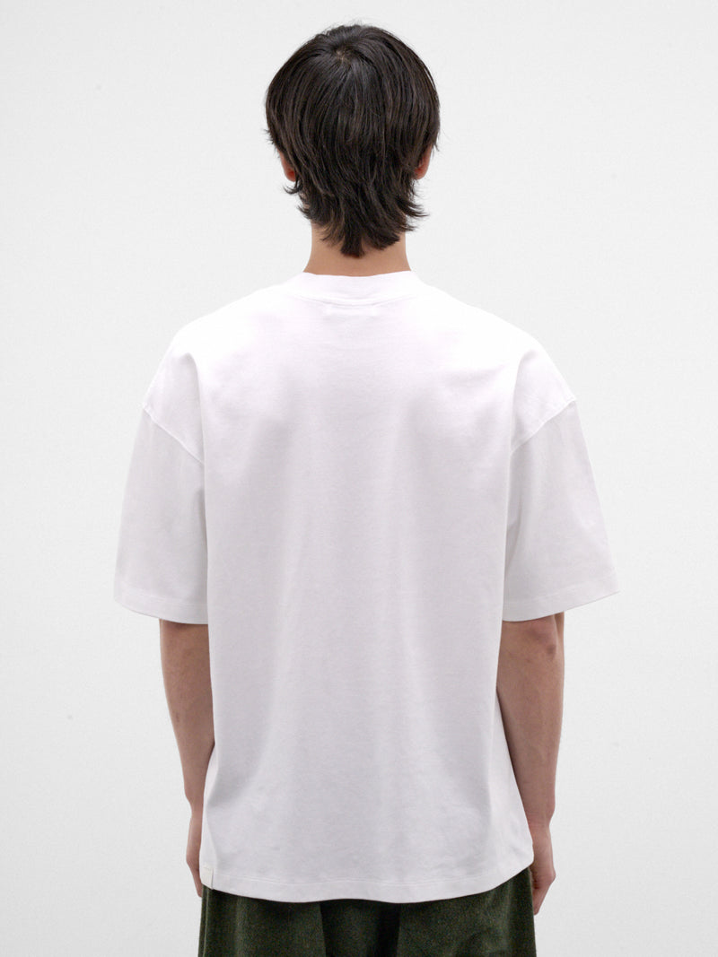 White Cotton Oversized Tee (MJE09-JER01-WHITE)