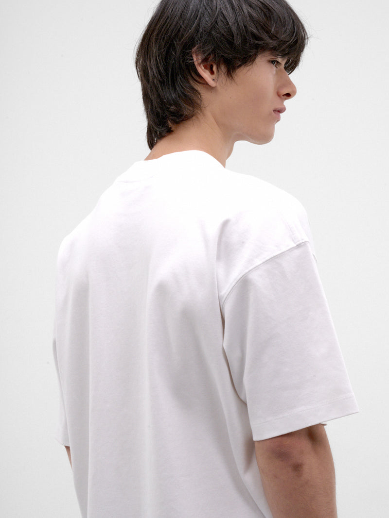 White Cotton Oversized Tee (MJE09-JER01-WHITE)