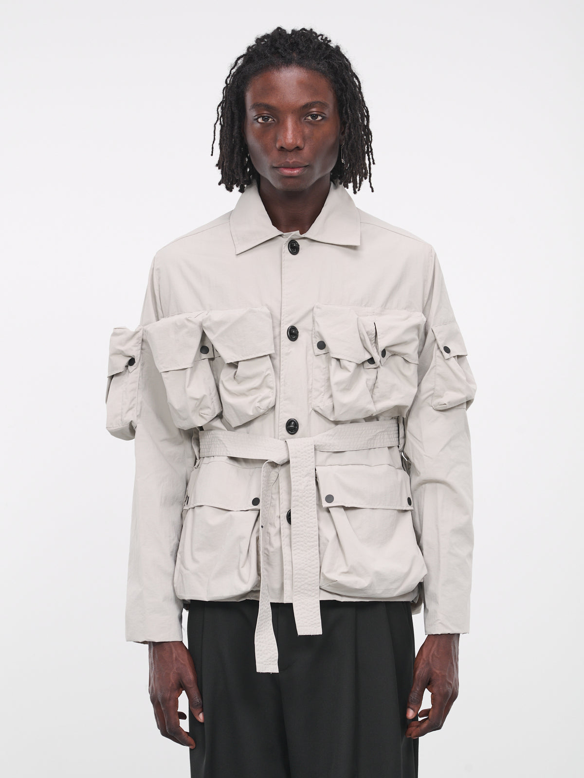 Utility Pocket Jacket (MN2034-W087-TECH-RIPSTOP-BEIGE)