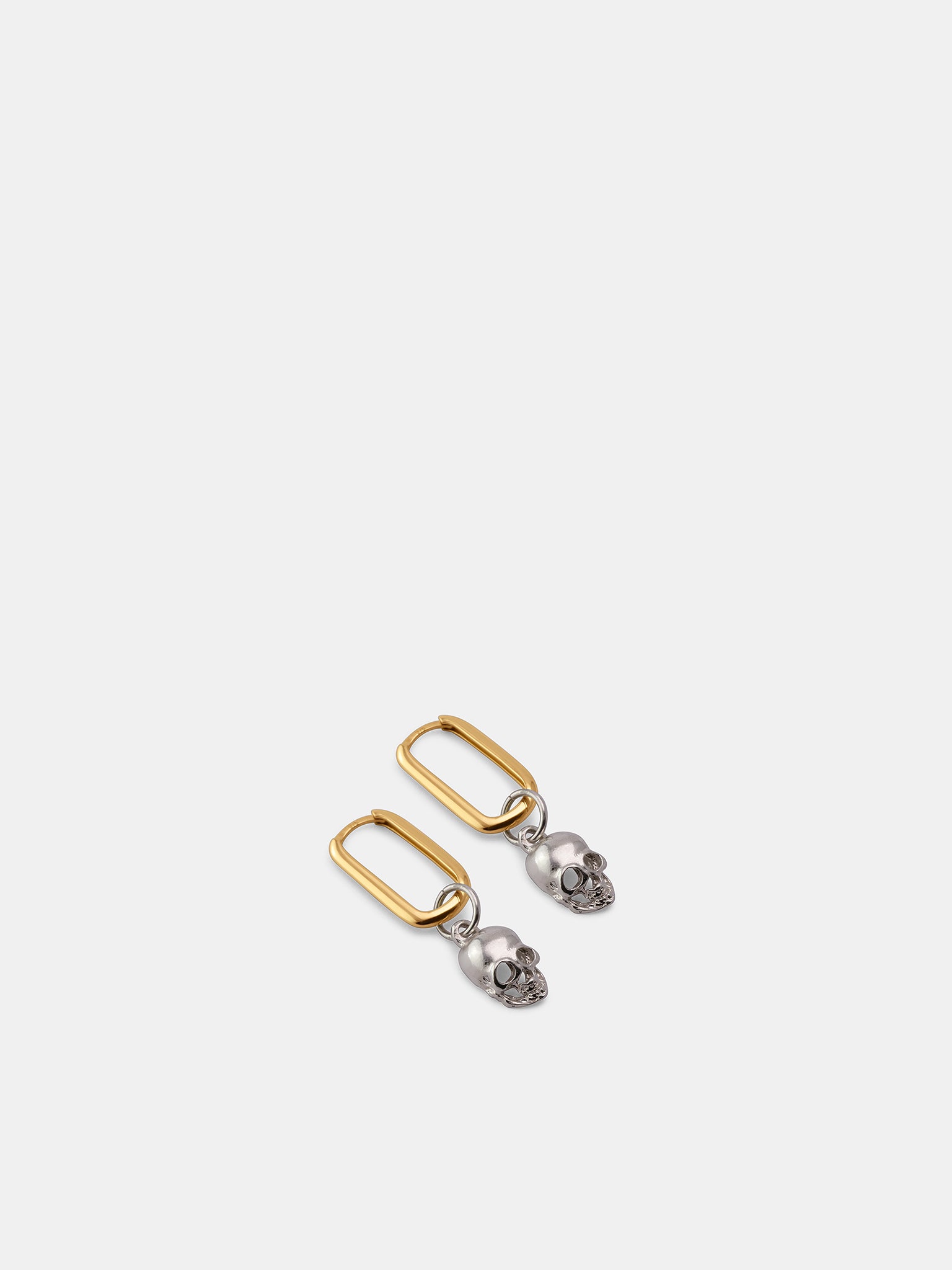 9K Gold & Silver Momento Earrings (MOMENTO-TWO-TONE-9K-YELLOW-925)