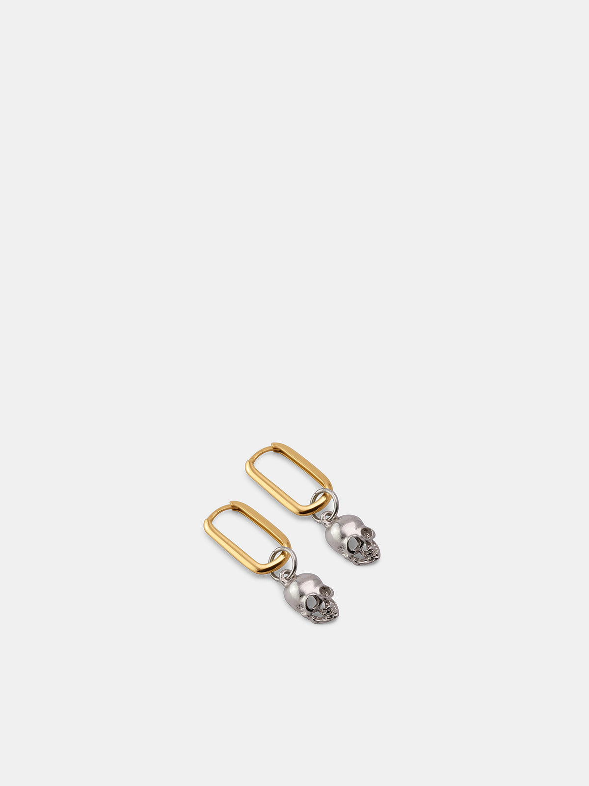 9K Gold & Silver Momento Earrings (MOMENTO-TWO-TONE-9K-YELLOW-925)