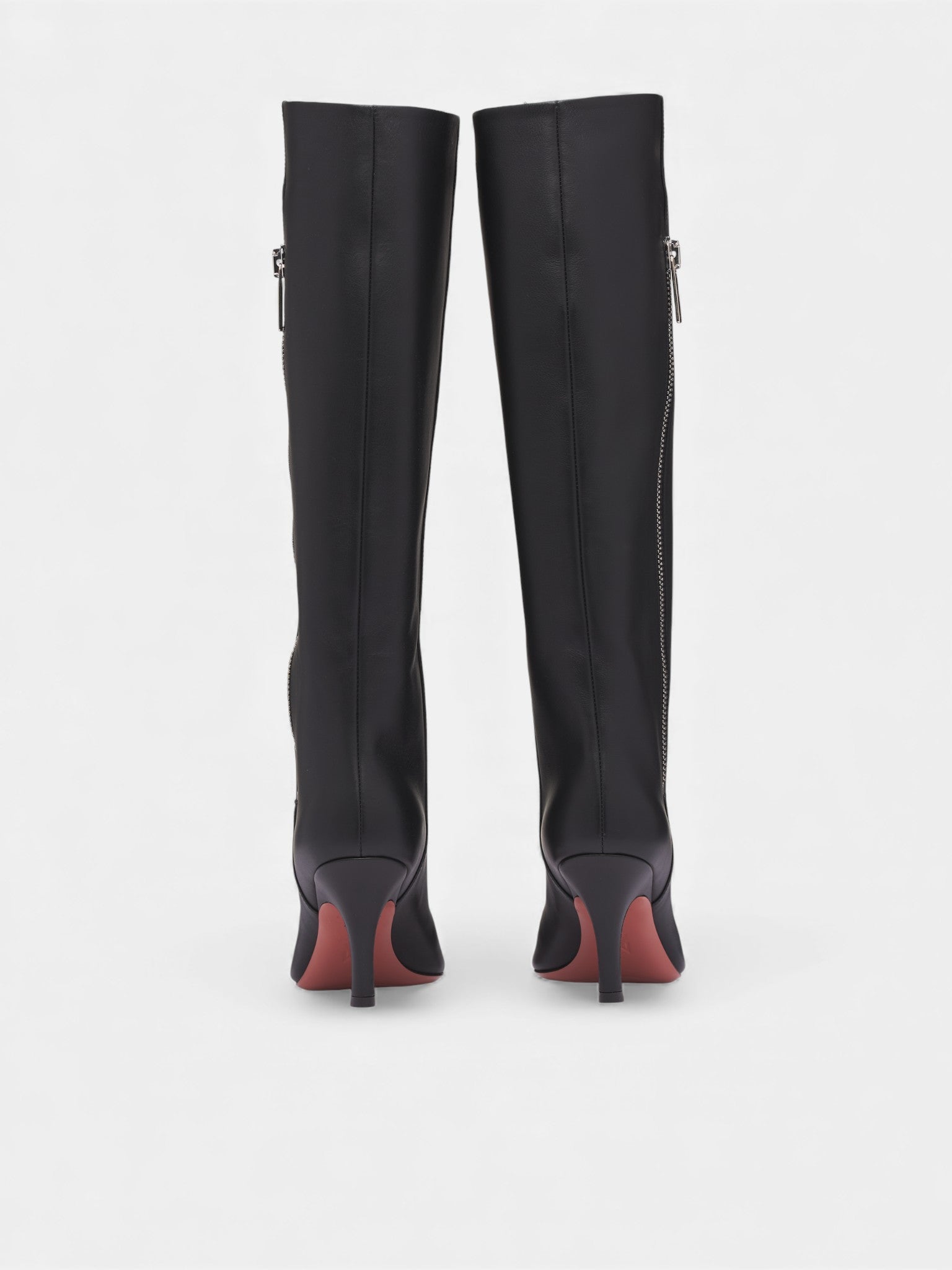 Knee-High Leather Mona Boots (MONA-BOOT-80-BLACK-CALF)