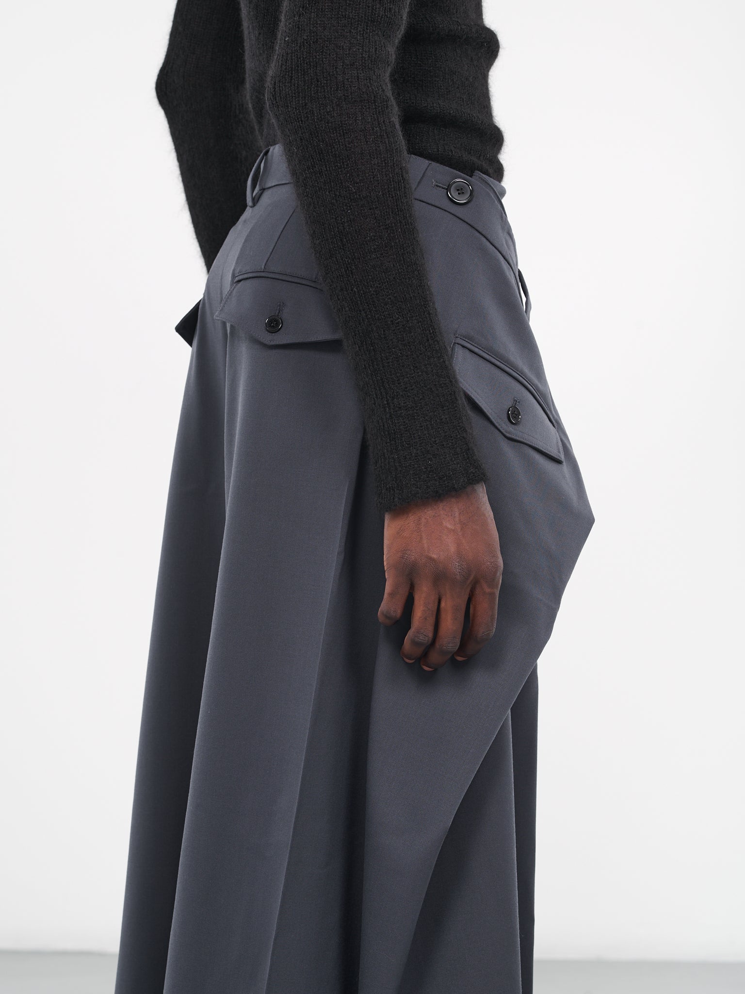 Double Pleated Pants (MP045W-LSW-DARK-GREY)