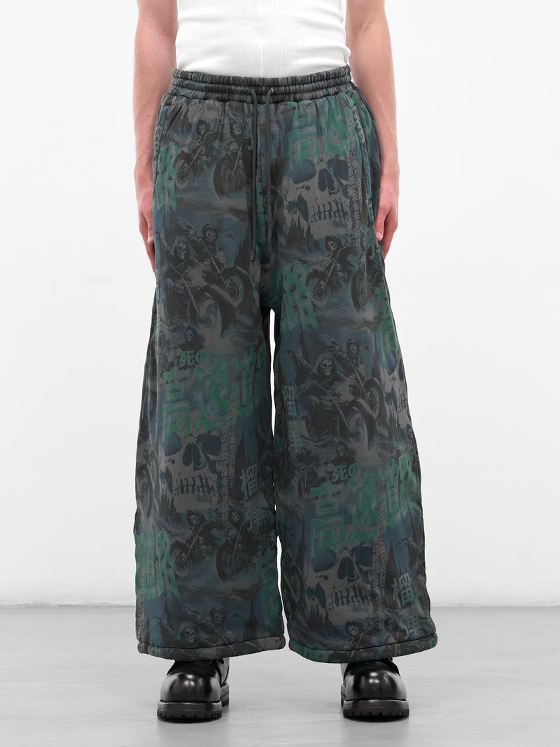 Ghost Rider Wadded Bontan Sweatpants (MP095J-HJ-DARK-SMOKE)