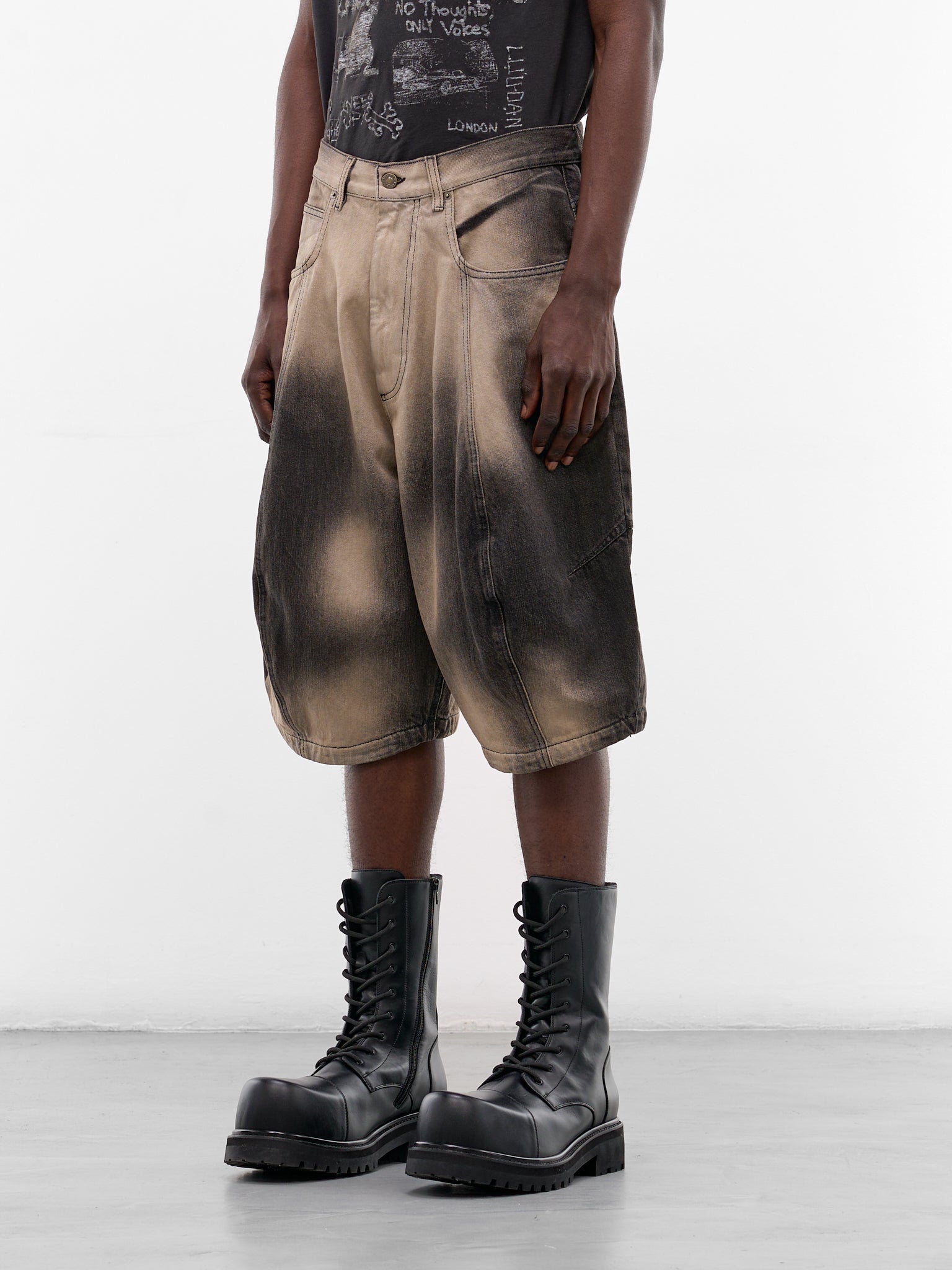 Deep Stain Puffa Balloon Shorts (MP117D-WD-912-DEEP-STAIN)