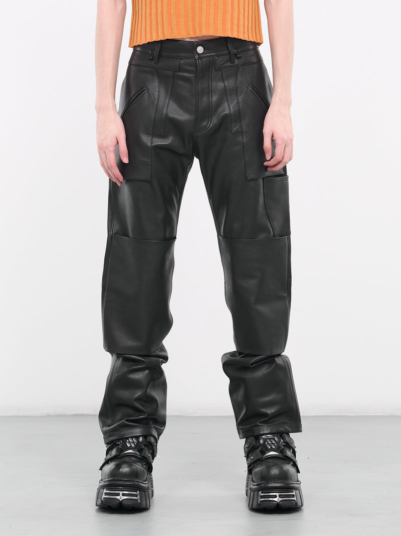 YOKE BELTED LEATHER 2TUCK TROUSERS ヨーク 業界最安値挑戦