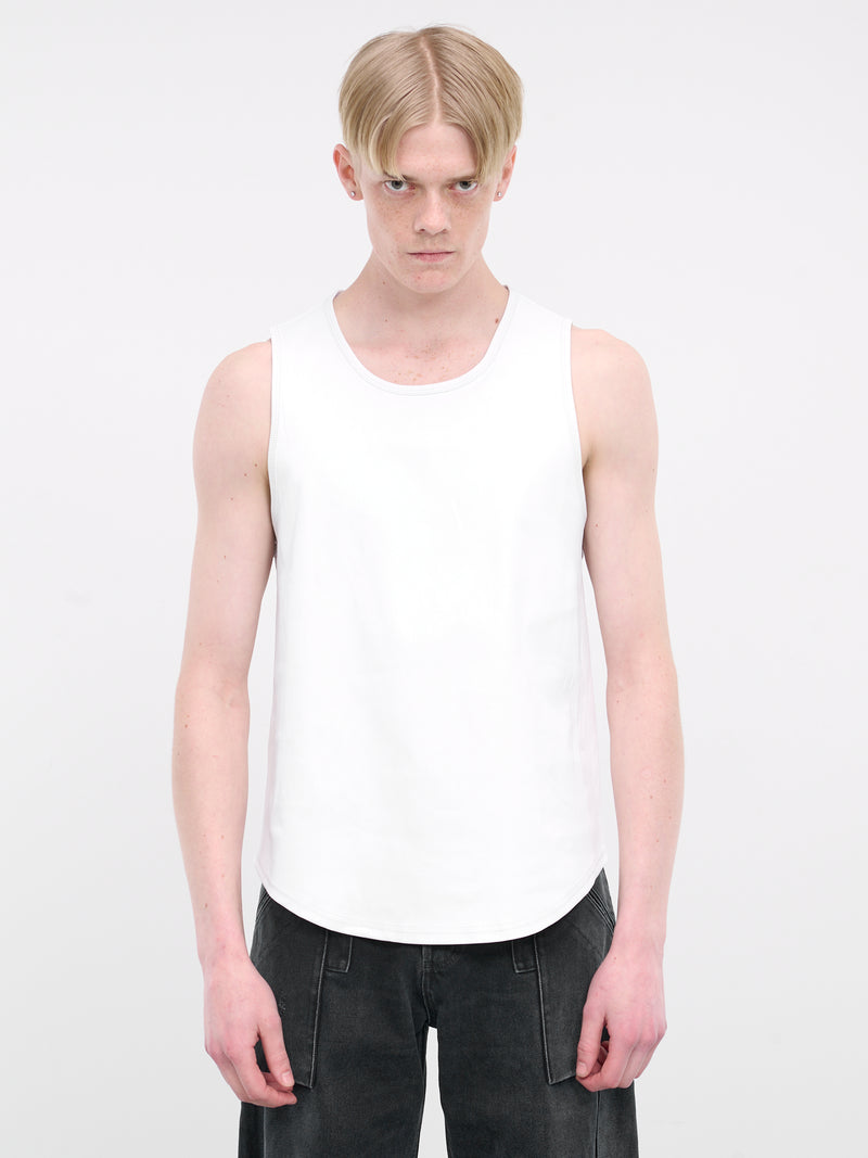 Ribbed Tank Top (MP23LC1S-TT1005-WHITE)