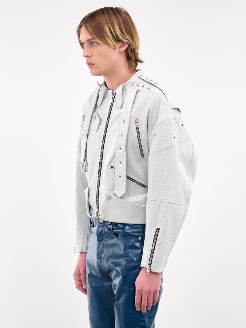 Biker Jacket (MP24DQ3L-JC3001-STONE)