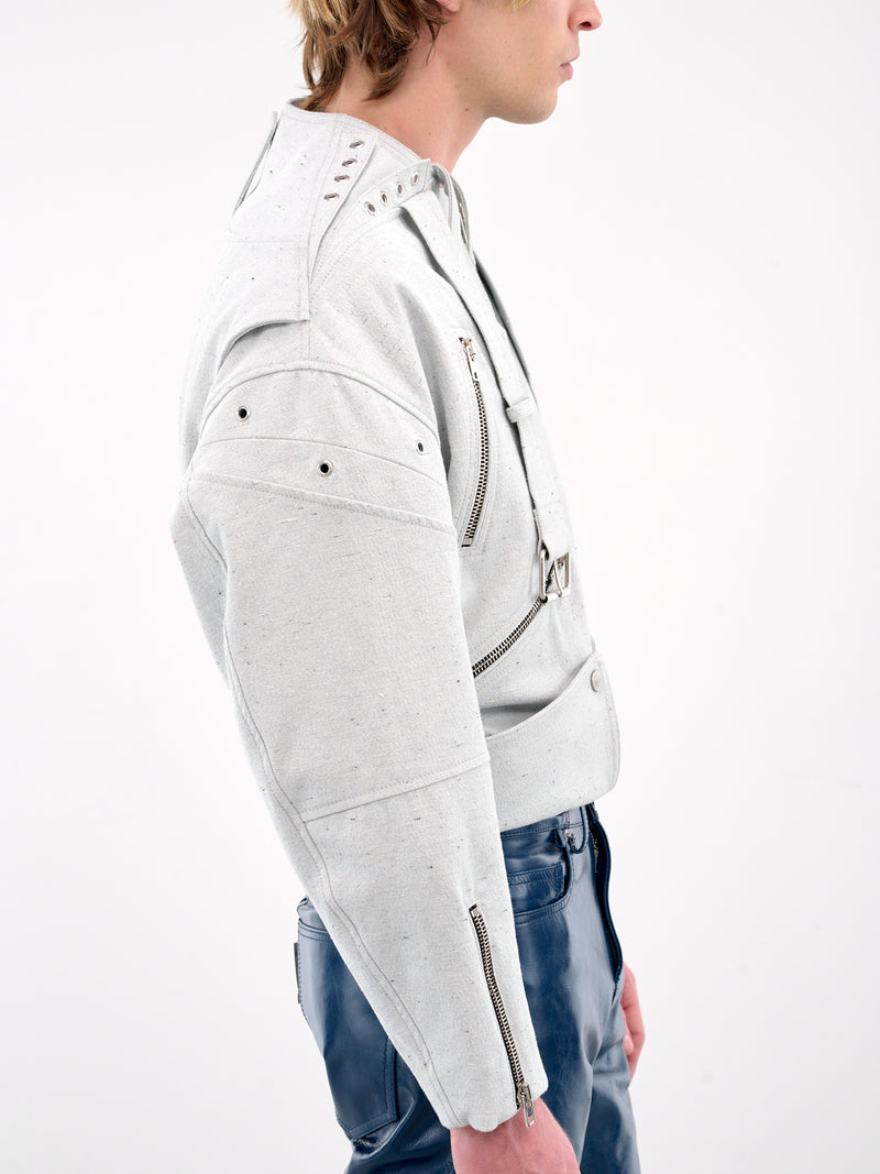 Biker Jacket (MP24DQ3L-JC3001-STONE)