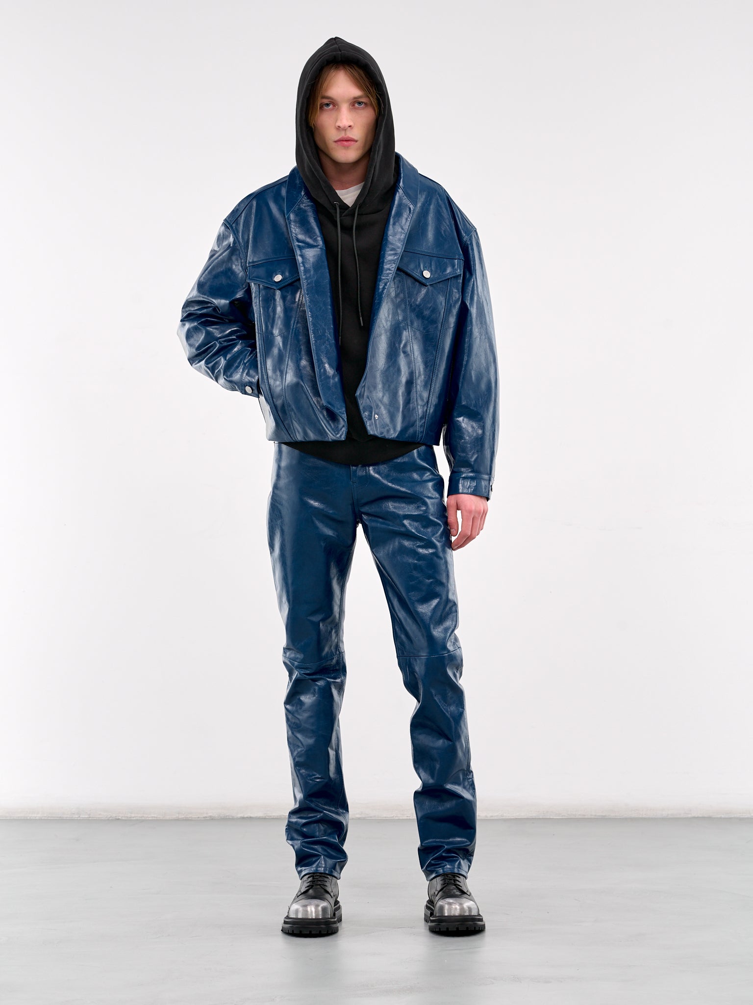 Leather Trousers (MP24LLPB-JE2003-BLUE)