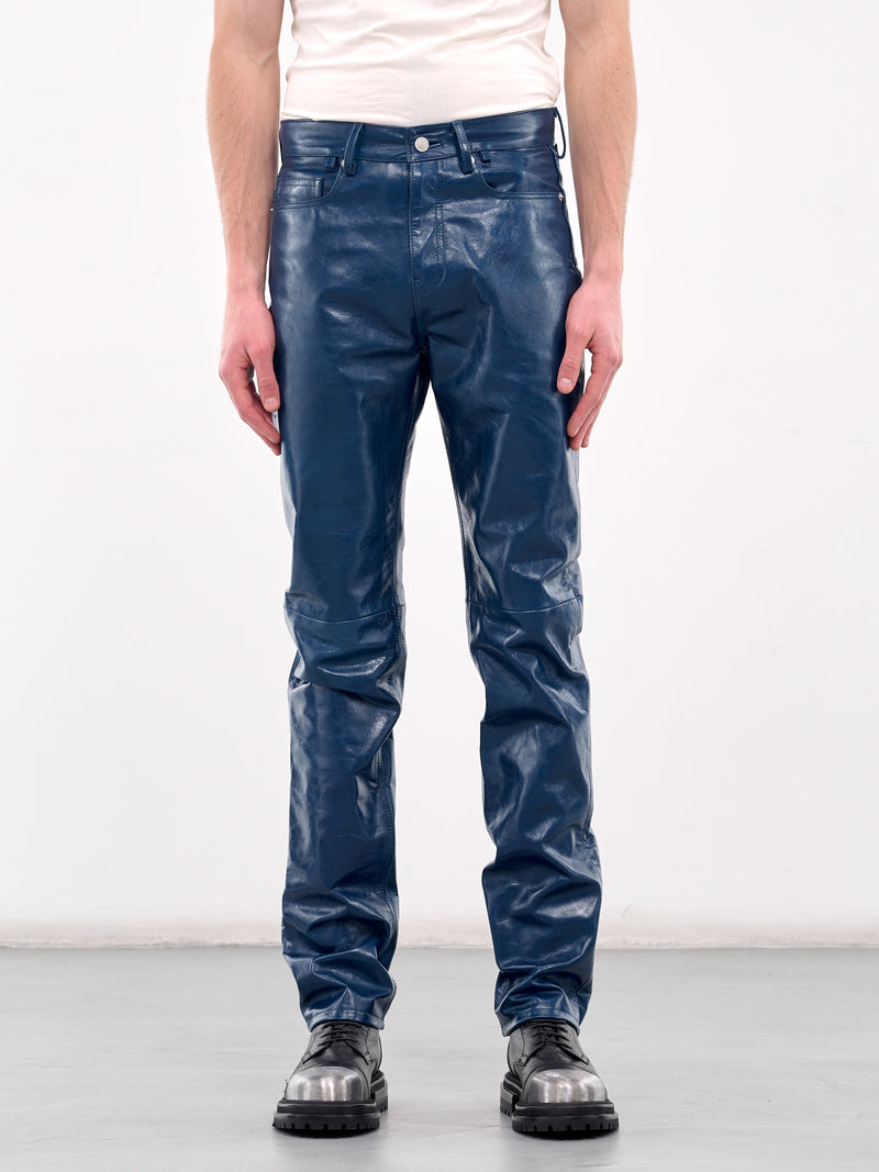 Leather Trousers (MP24LLPB-JE2003-BLUE)