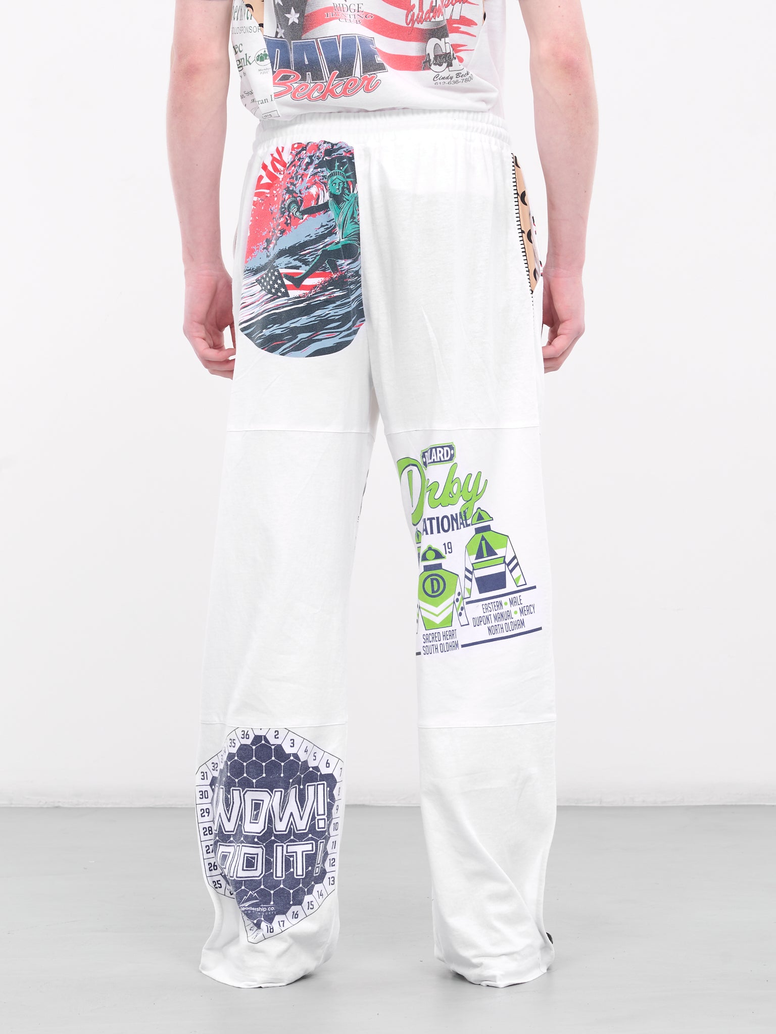 Regenerated Graphic Tee Pants (MPA053-UJER0003-WHITE)