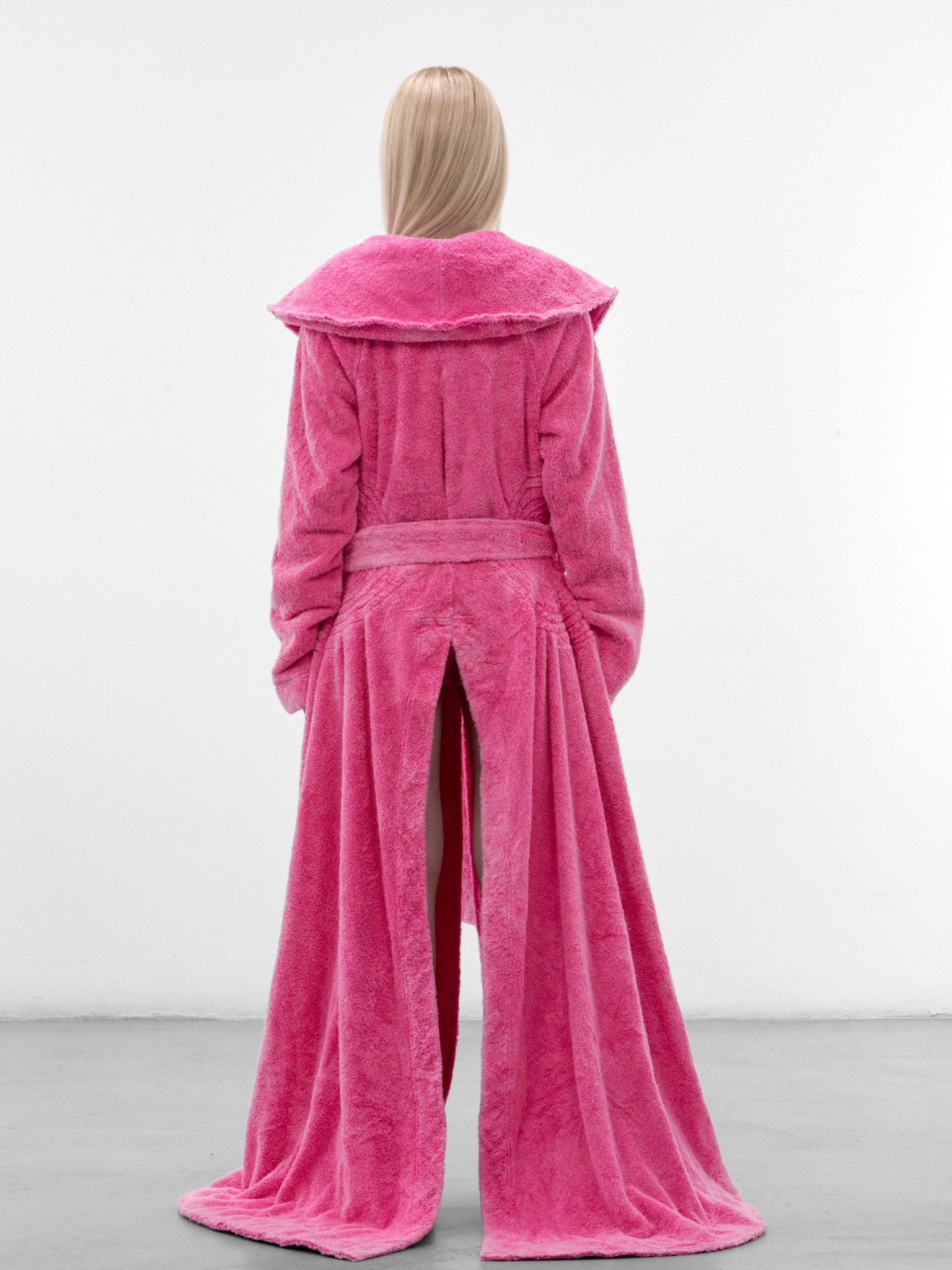 Rose Cotton Toweling Gown Coat (MPAW26-105-BRUISED-ROSE)
