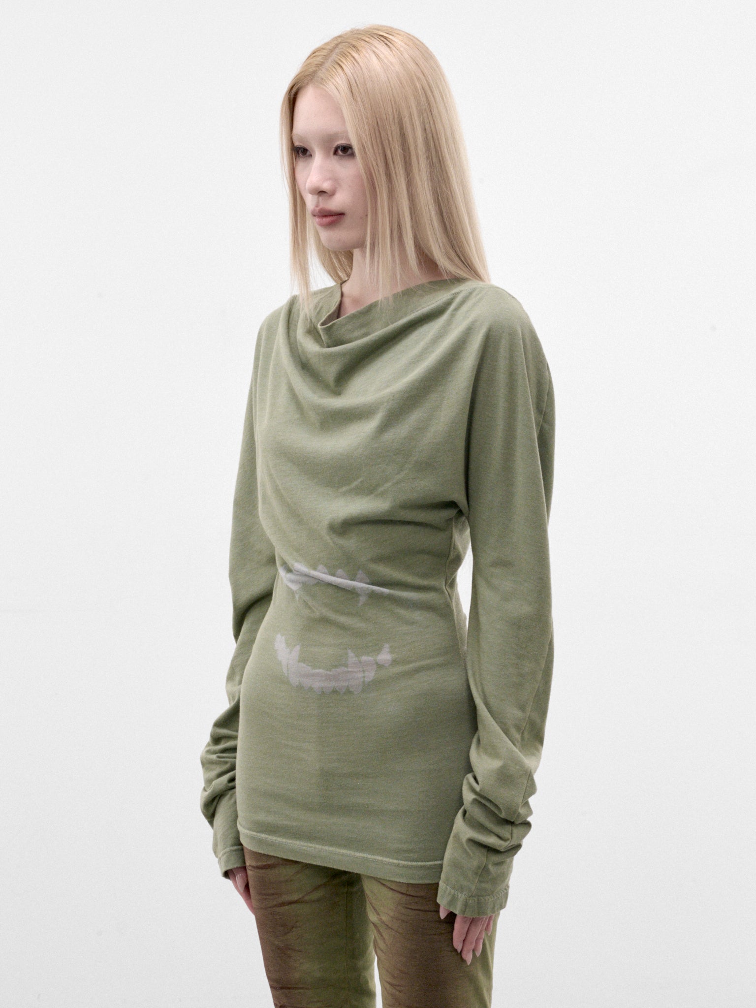 Faded Khaki Burnout Jersey Top (MPAW26-214A-FADED-KHAKI)
