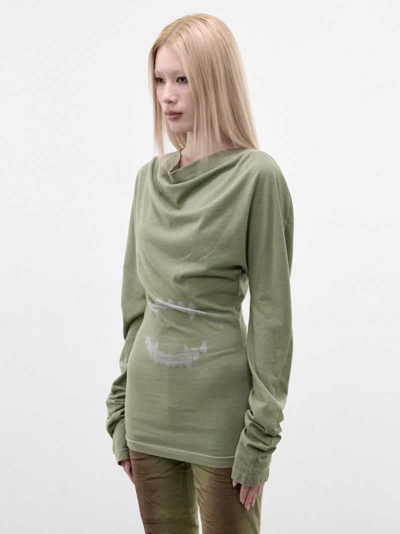 Faded Khaki Burnout Jersey Top (MPAW26-214A-FADED-KHAKI)