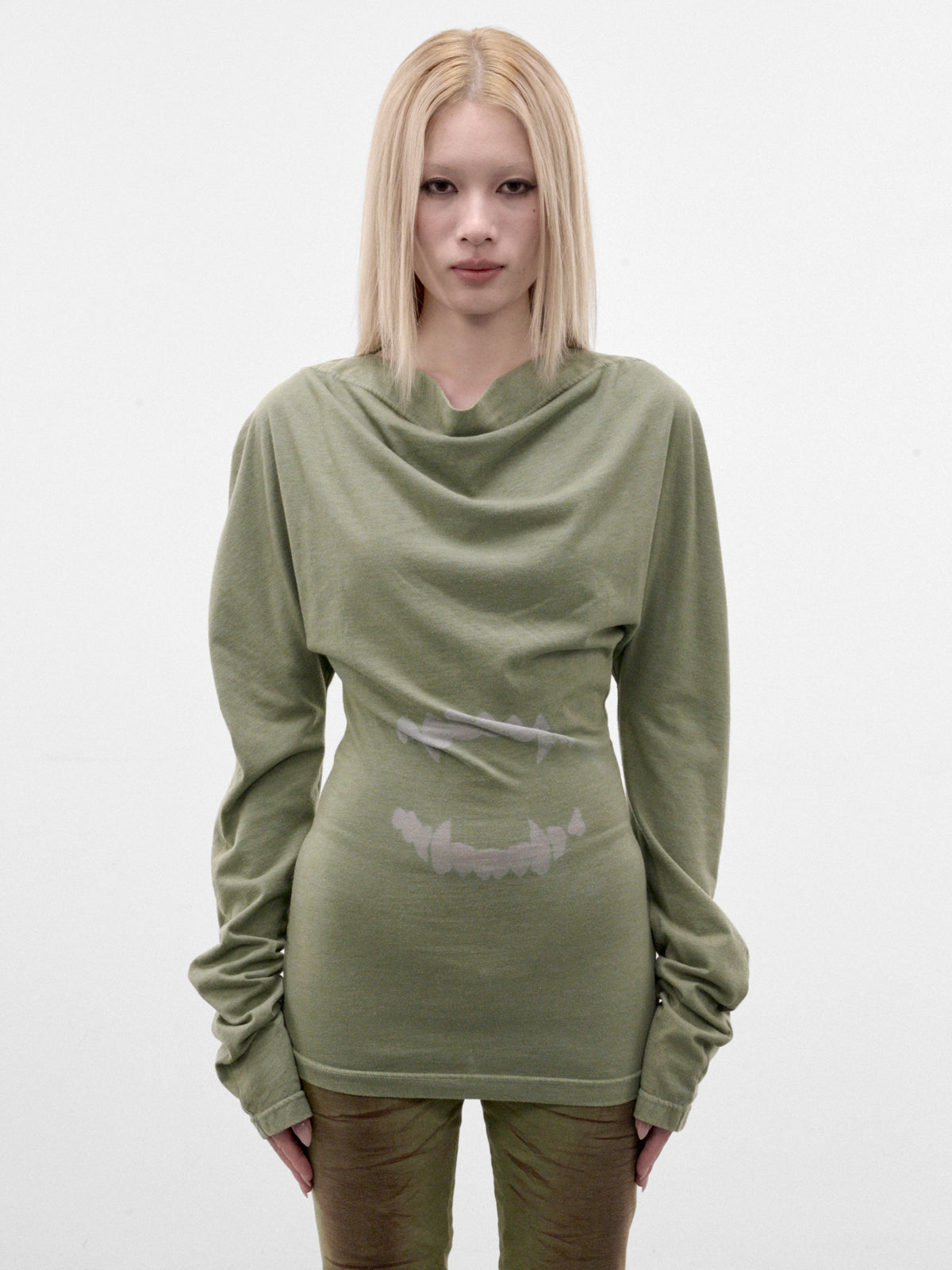 Faded Khaki Burnout Jersey Top (MPAW26-214A-FADED-KHAKI)
