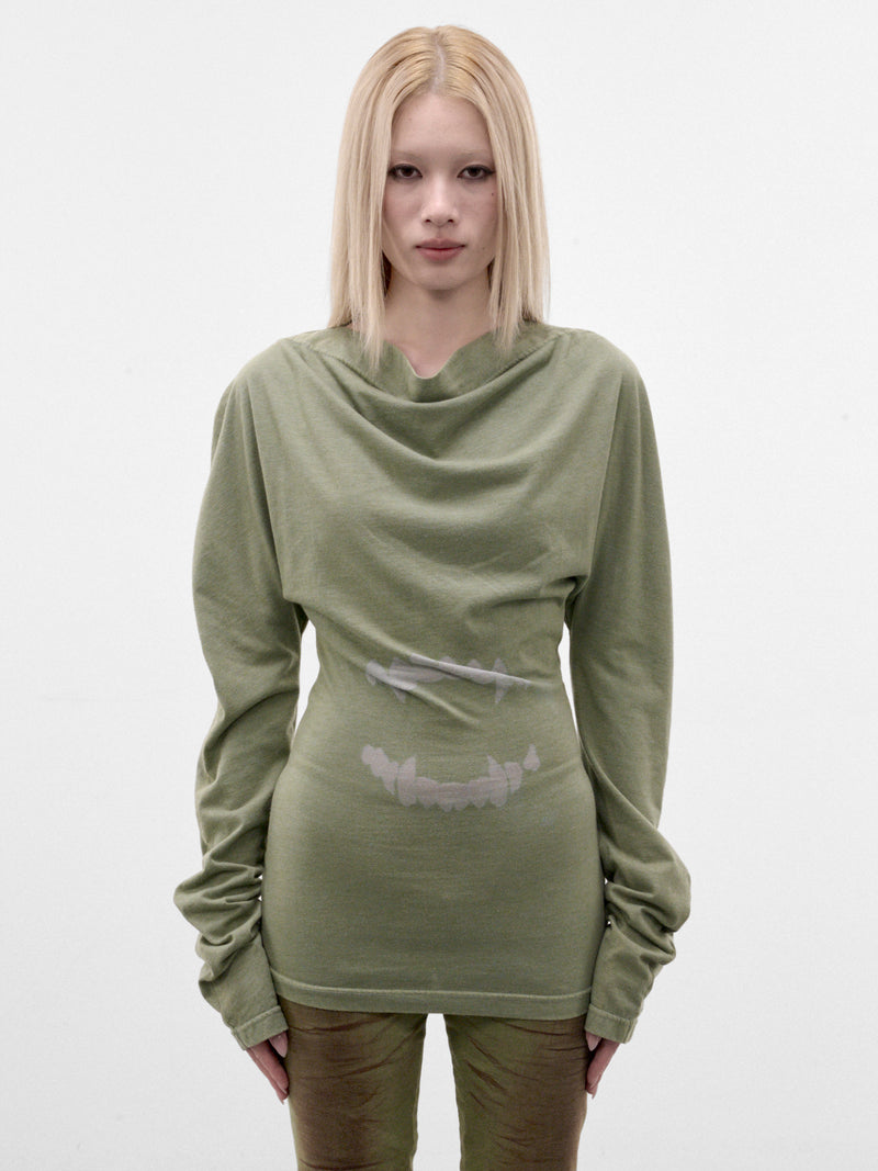 Faded Khaki Burnout Jersey Top (MPAW26-214A-FADED-KHAKI)