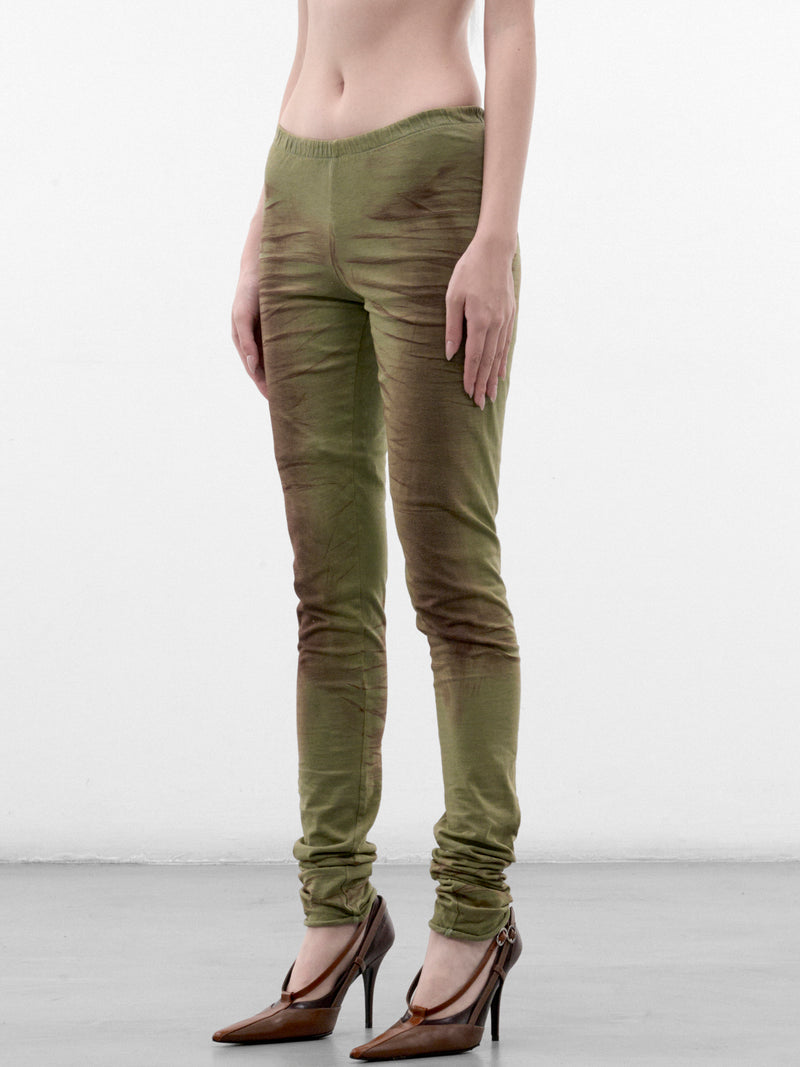 Faded Khaki Cotton Jersey Leggings (MPAW26-502B-FADED-KHAKI)