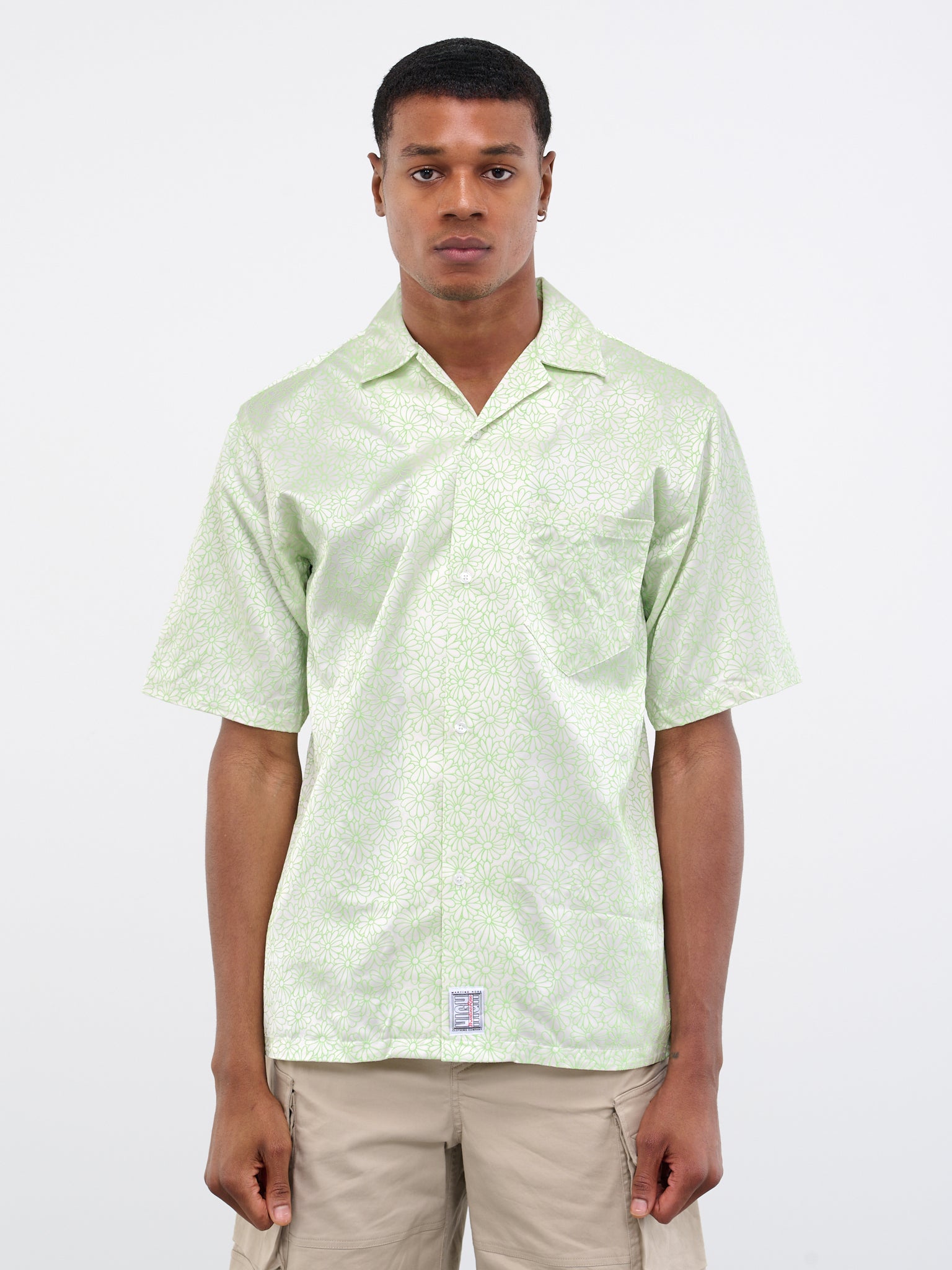 Floral Shirt (MR421B-GREEN-CREAM-FLORAL)
