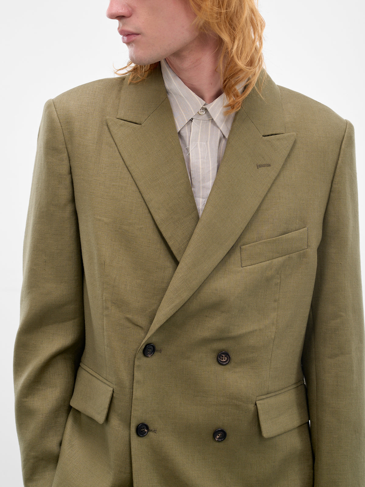 BODE Linen Double-Breasted Blazer | H.Lorenzo - detail 2